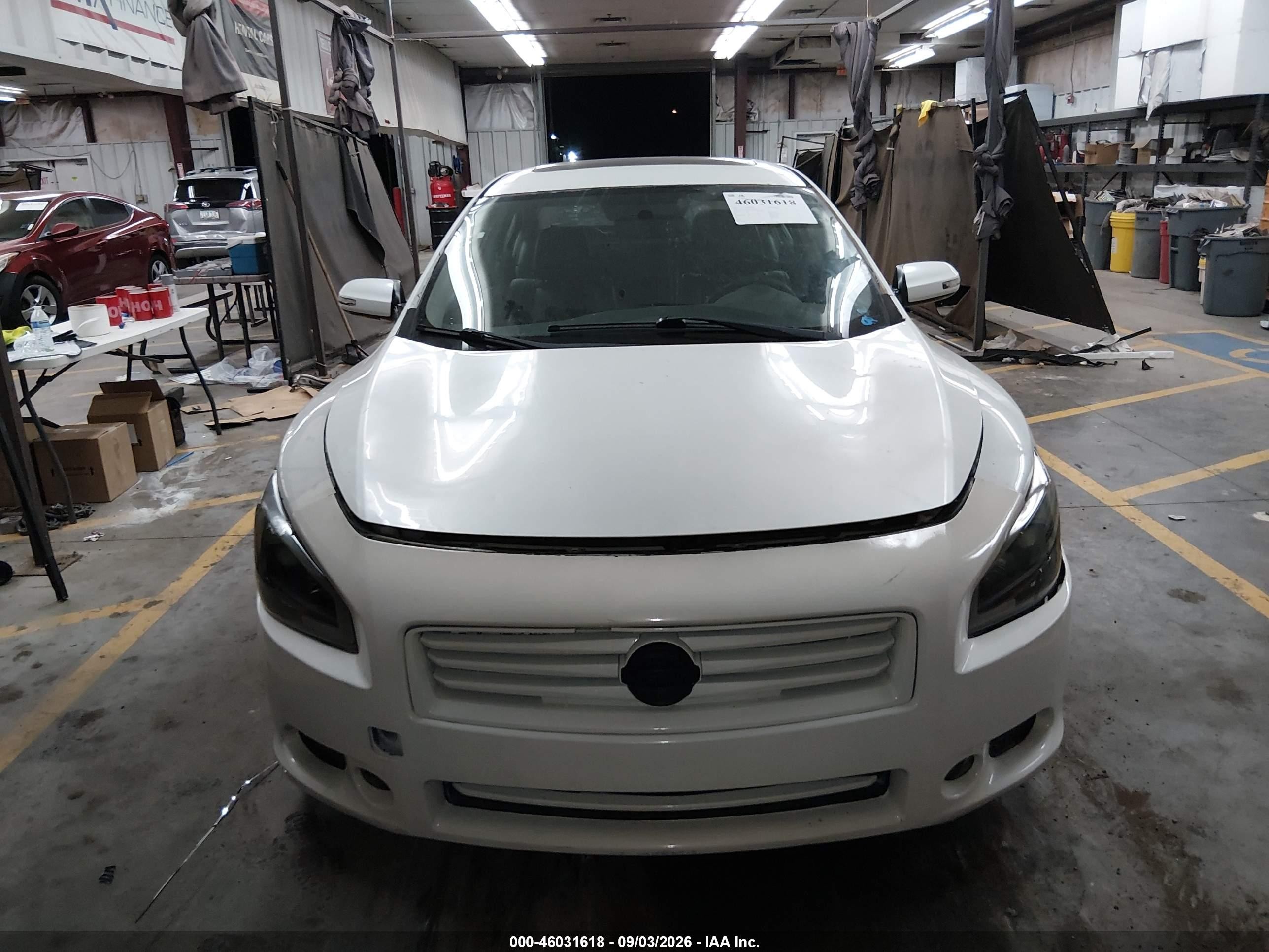 2013 Nissan Maxima 3.5 Sv White vin: 1N4AA5AP4DC833076