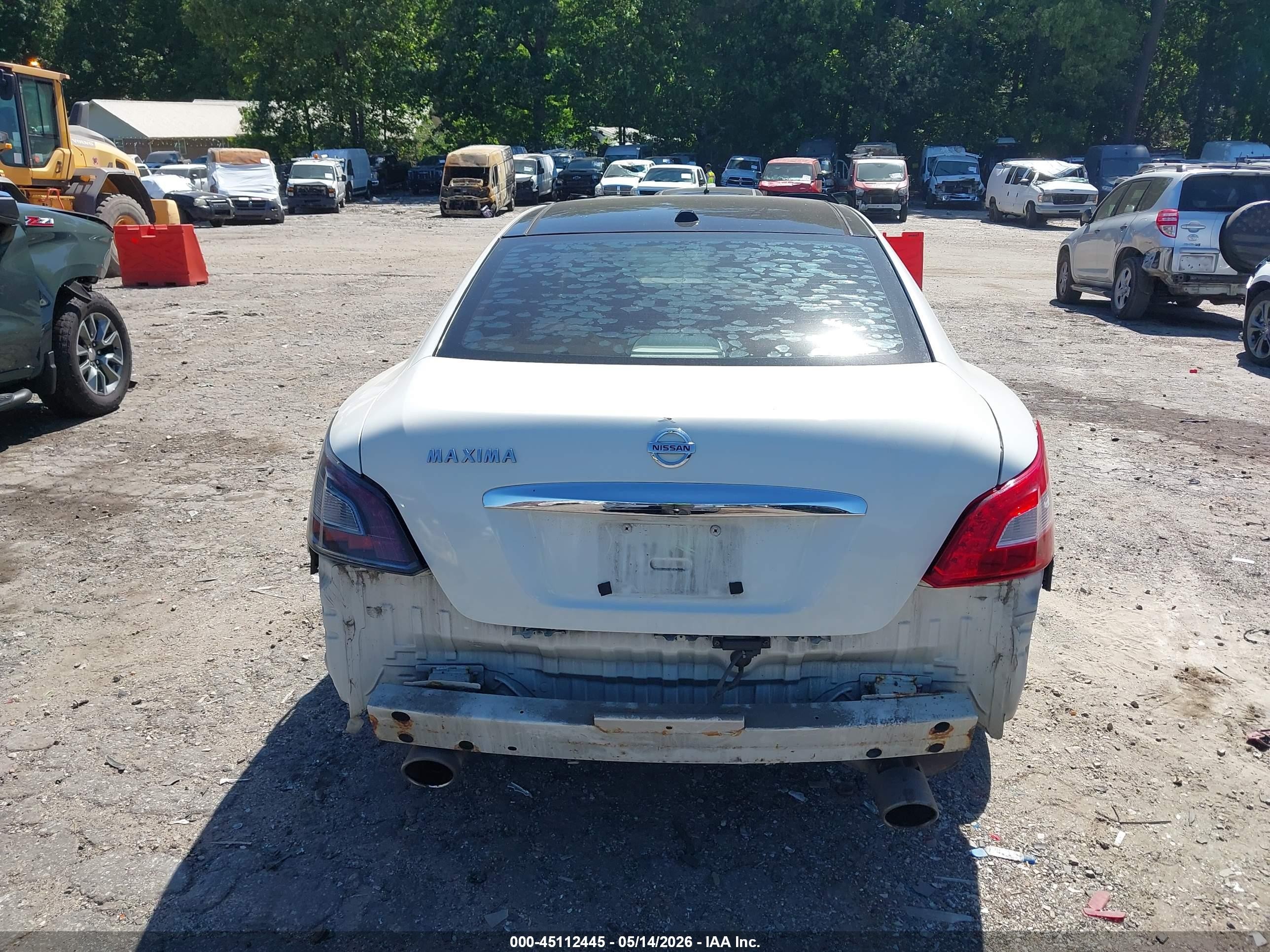 2013 Nissan Maxima 3.5 Sv White vin: 1N4AA5AP4DC834129