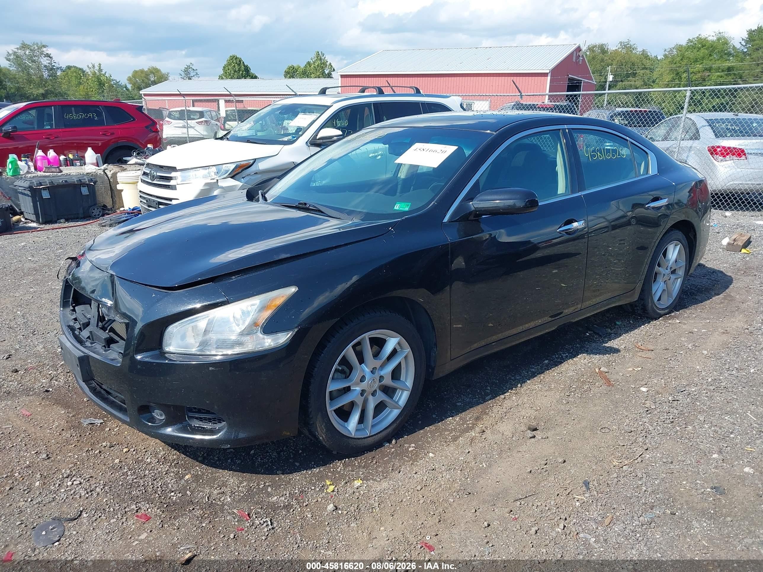 2013 Nissan Maxima 3.5 S Black vin: 1N4AA5AP4DC835085