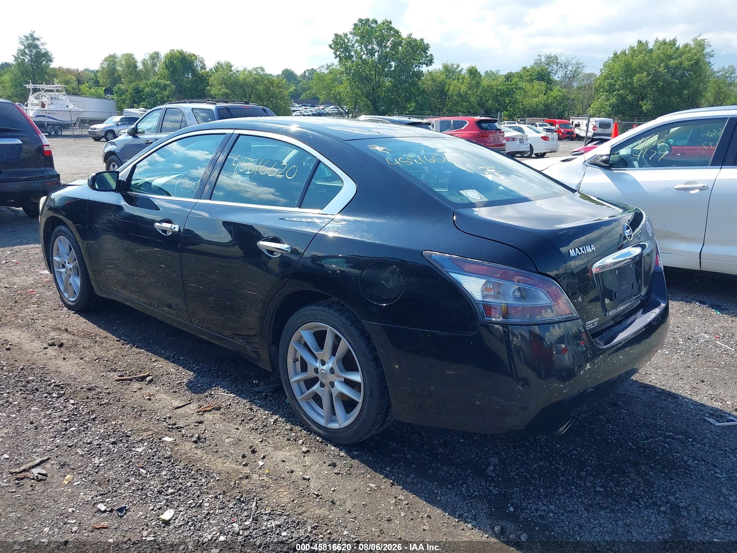 2013 Nissan Maxima 3.5 S Black vin: 1N4AA5AP4DC835085