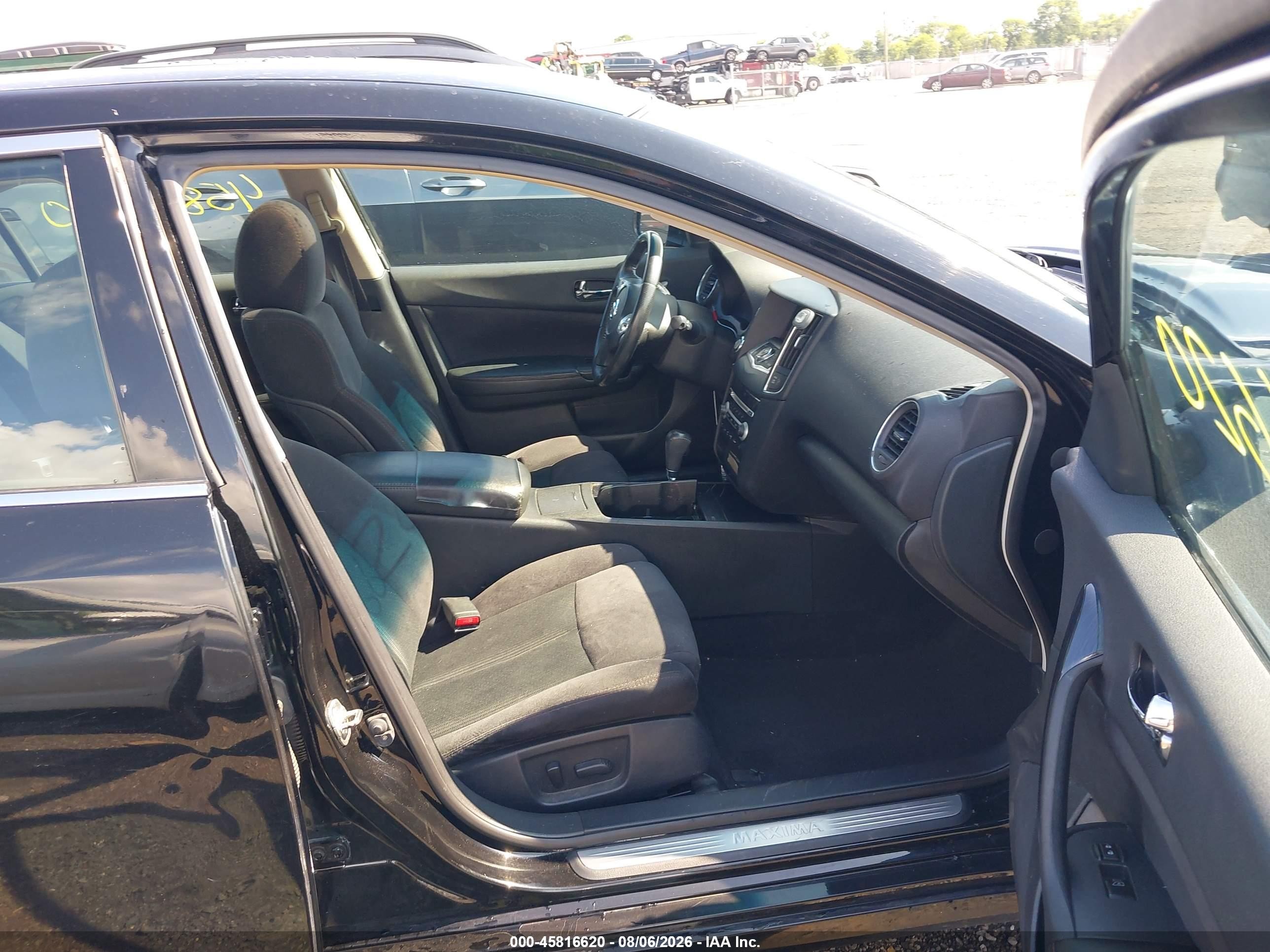 2013 Nissan Maxima 3.5 S Black vin: 1N4AA5AP4DC835085
