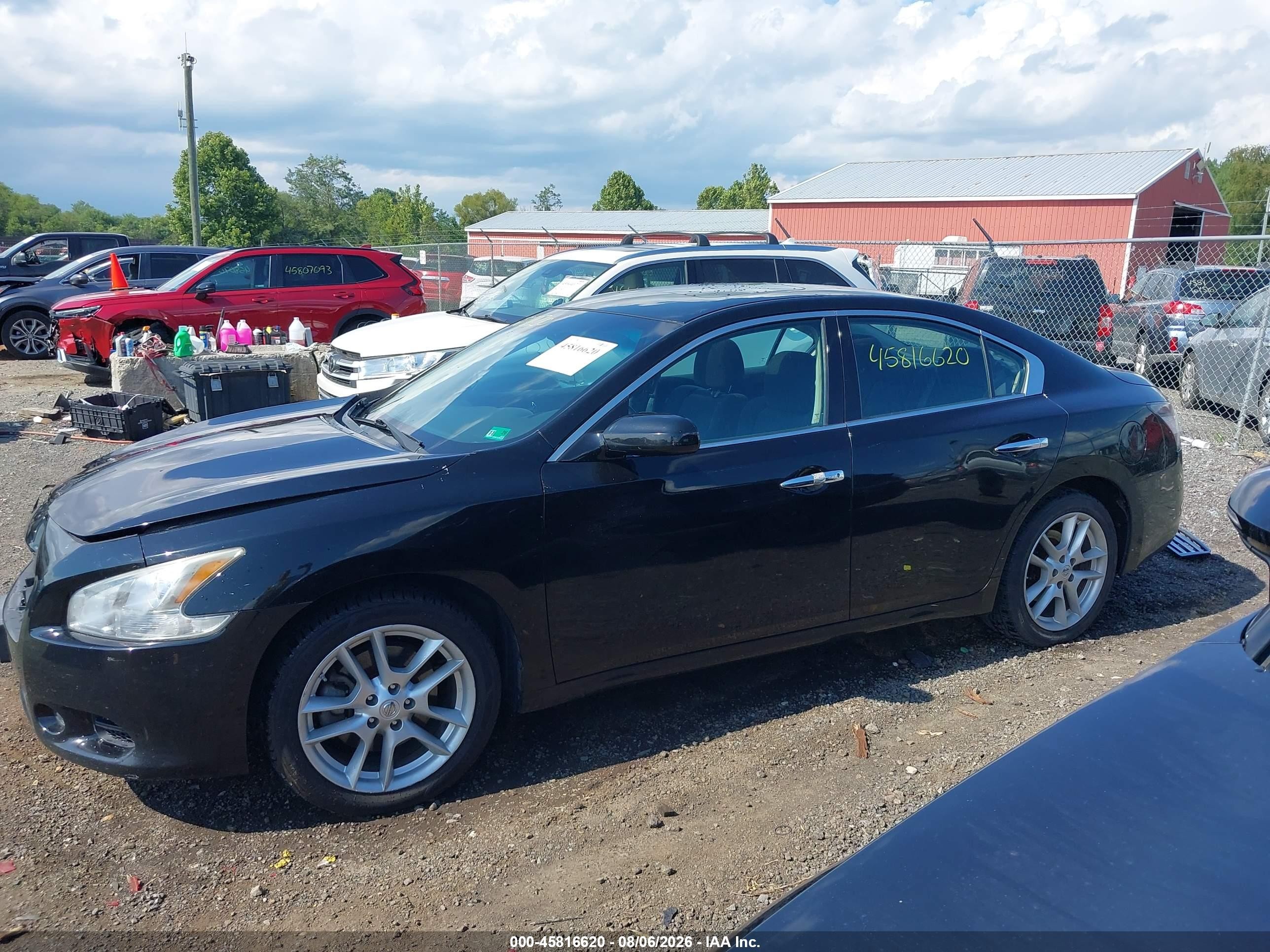 2013 Nissan Maxima 3.5 S Black vin: 1N4AA5AP4DC835085