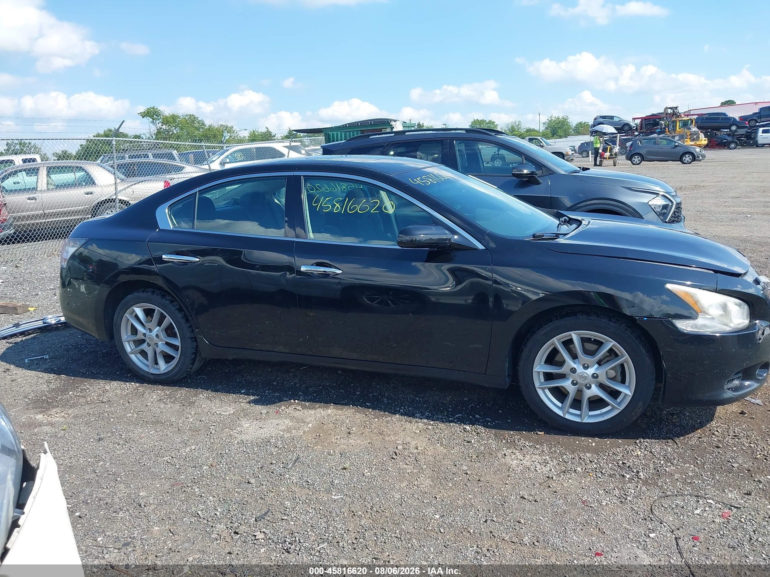 2013 Nissan Maxima 3.5 S Black vin: 1N4AA5AP4DC835085