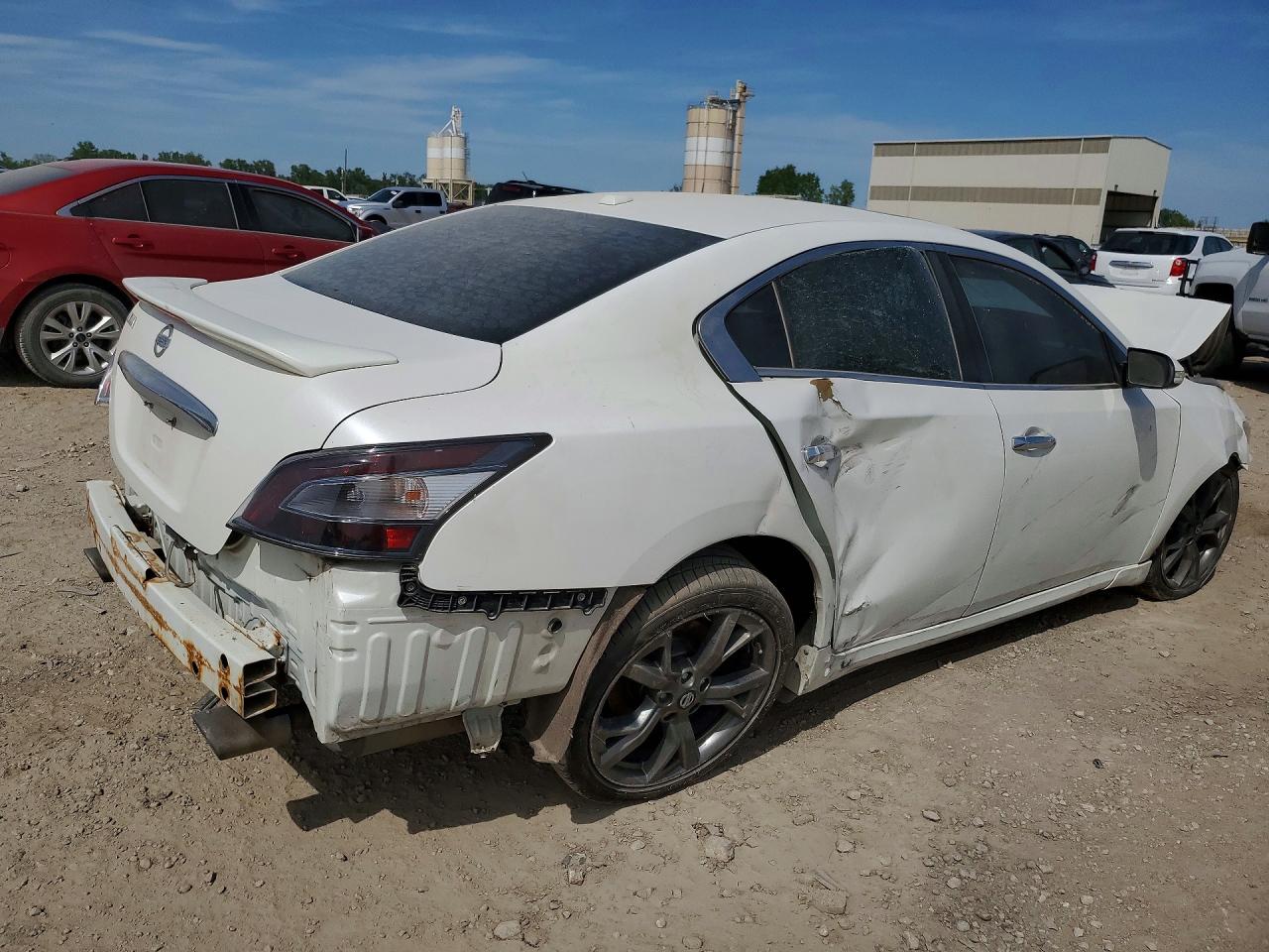 2013 Nissan Maxima 3.5 Sv White vin: 1N4AA5AP4DC841582