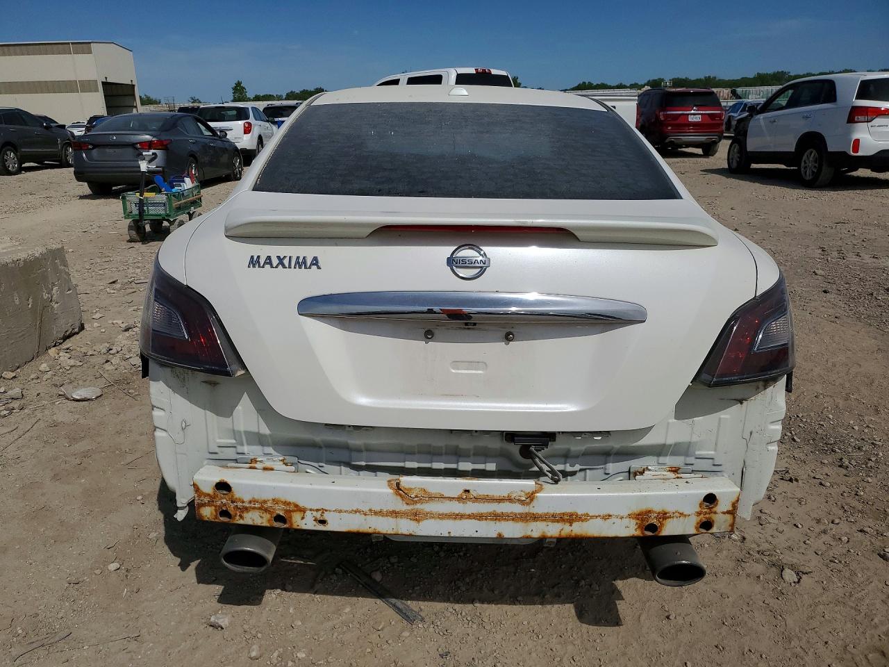 2013 Nissan Maxima 3.5 Sv White vin: 1N4AA5AP4DC841582
