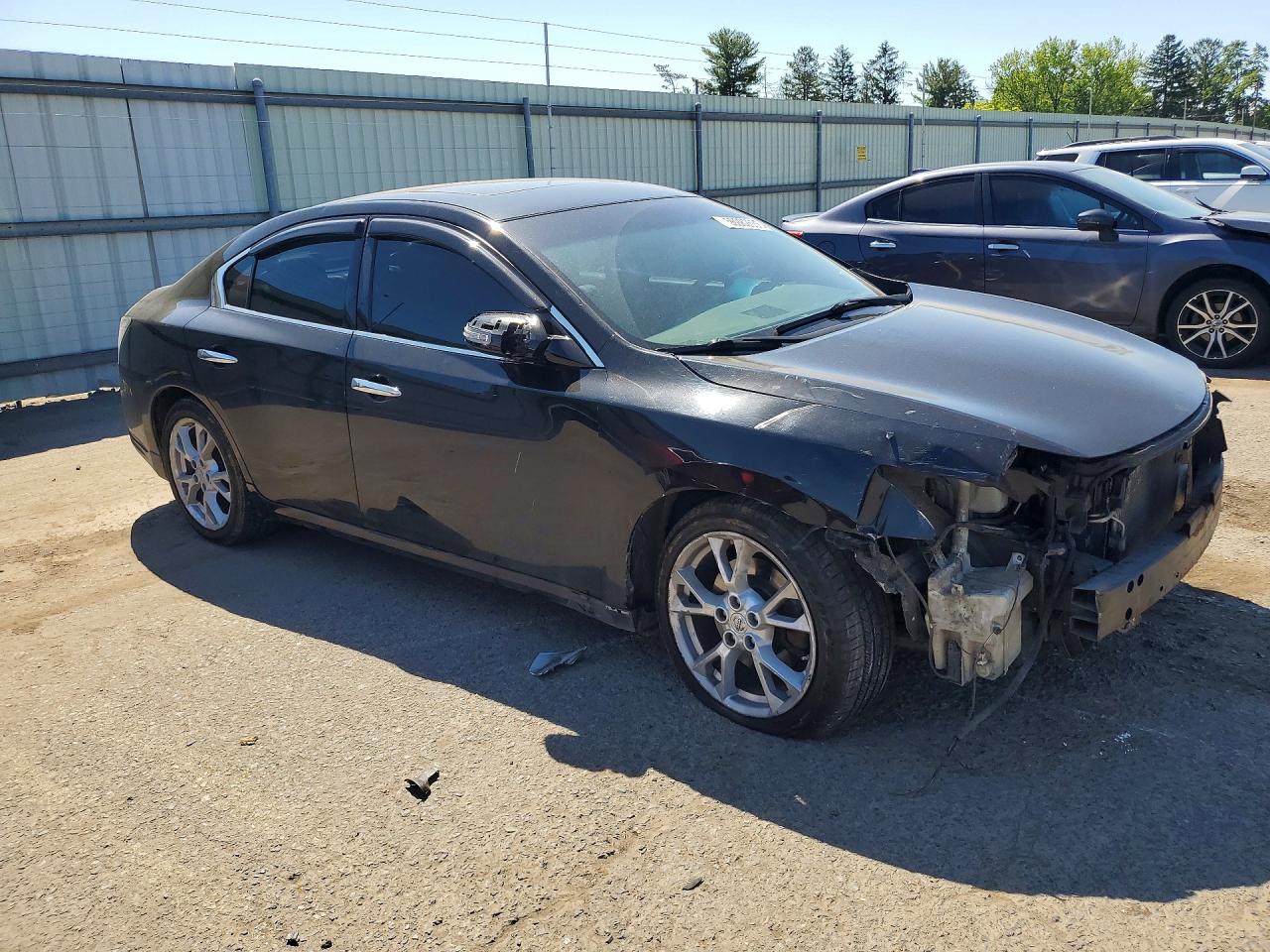 2013 Nissan Maxima 3.5 S Black vin: 1N4AA5AP4DC845485