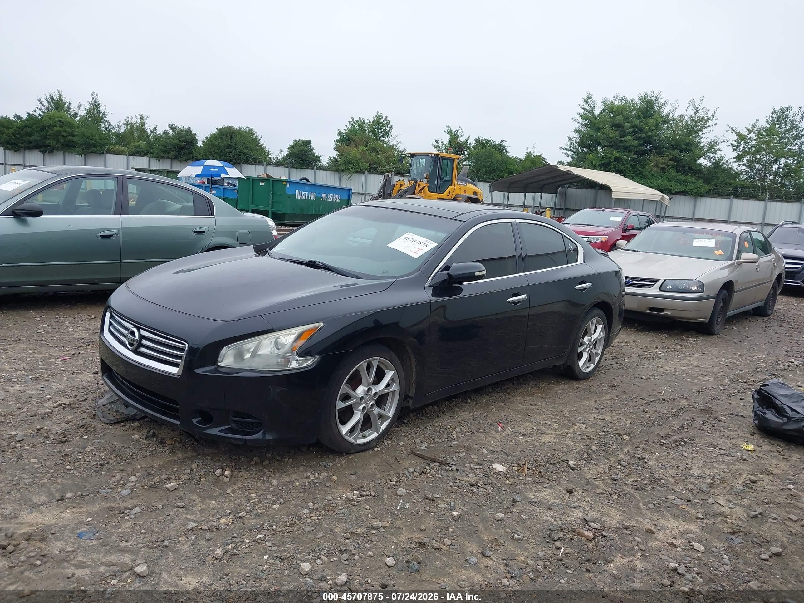 2013 Nissan Maxima 3.5 Sv Black vin: 1N4AA5AP4DC846393