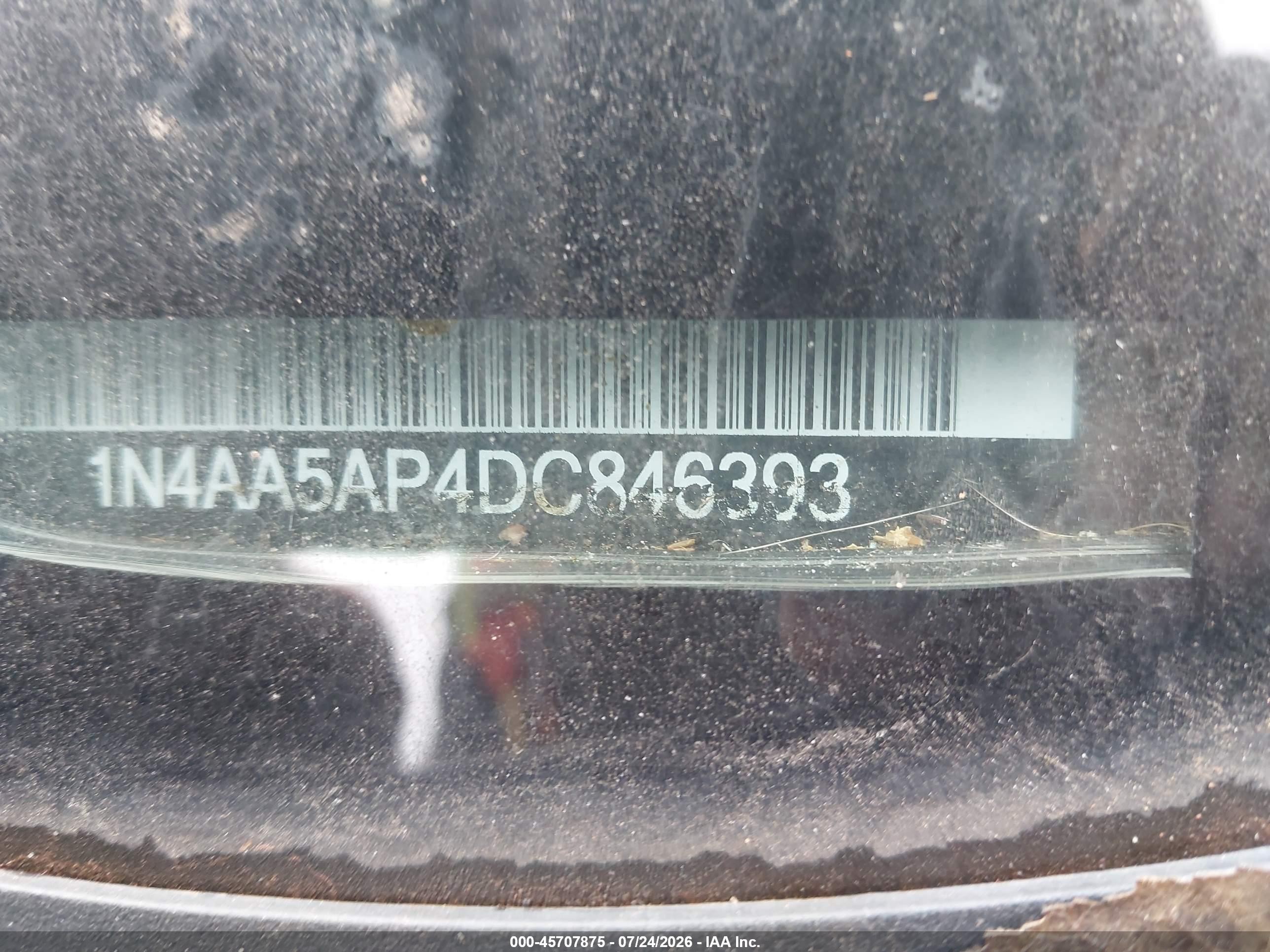 2013 Nissan Maxima 3.5 Sv Black vin: 1N4AA5AP4DC846393