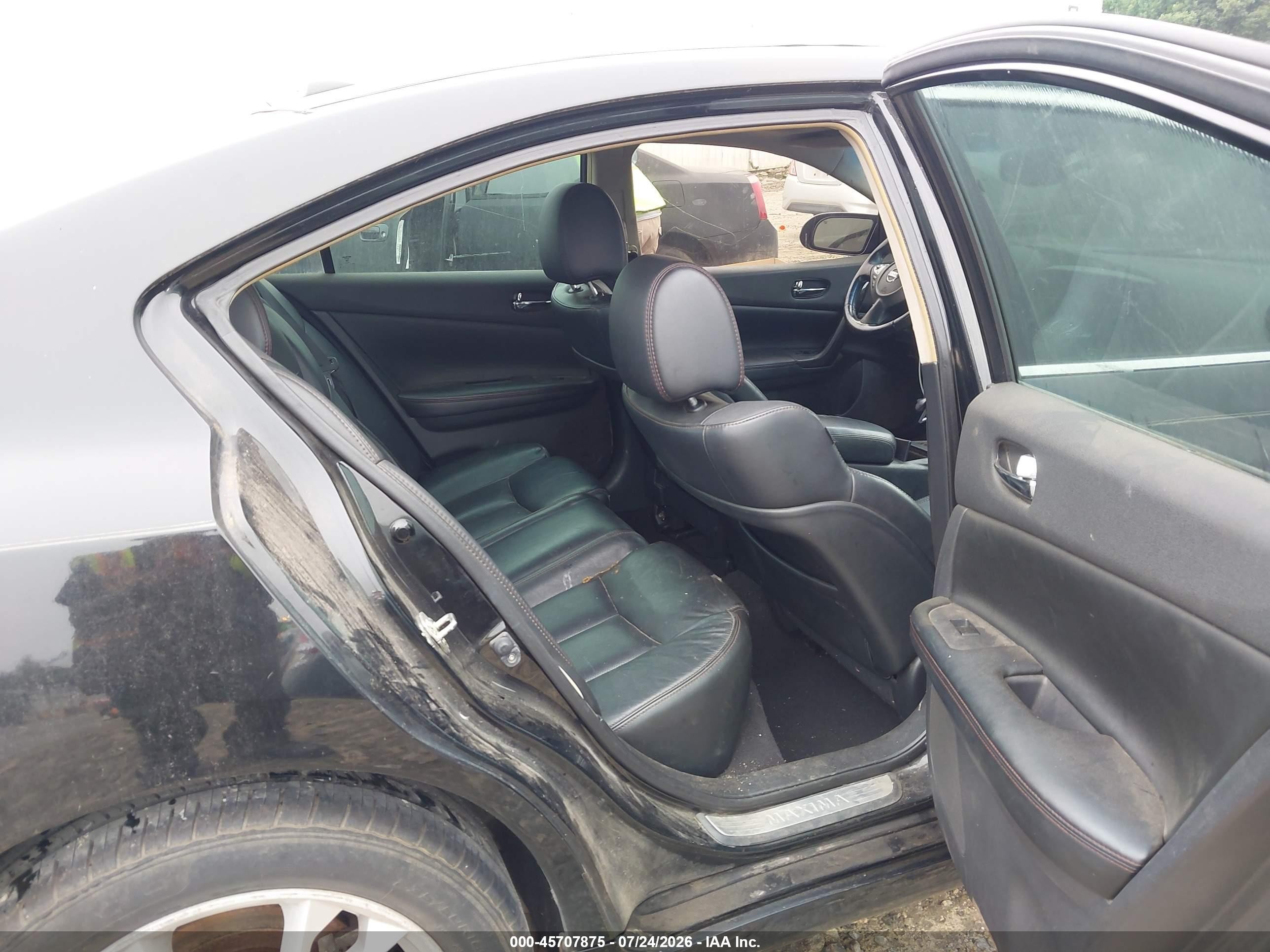 2013 Nissan Maxima 3.5 Sv Black vin: 1N4AA5AP4DC846393
