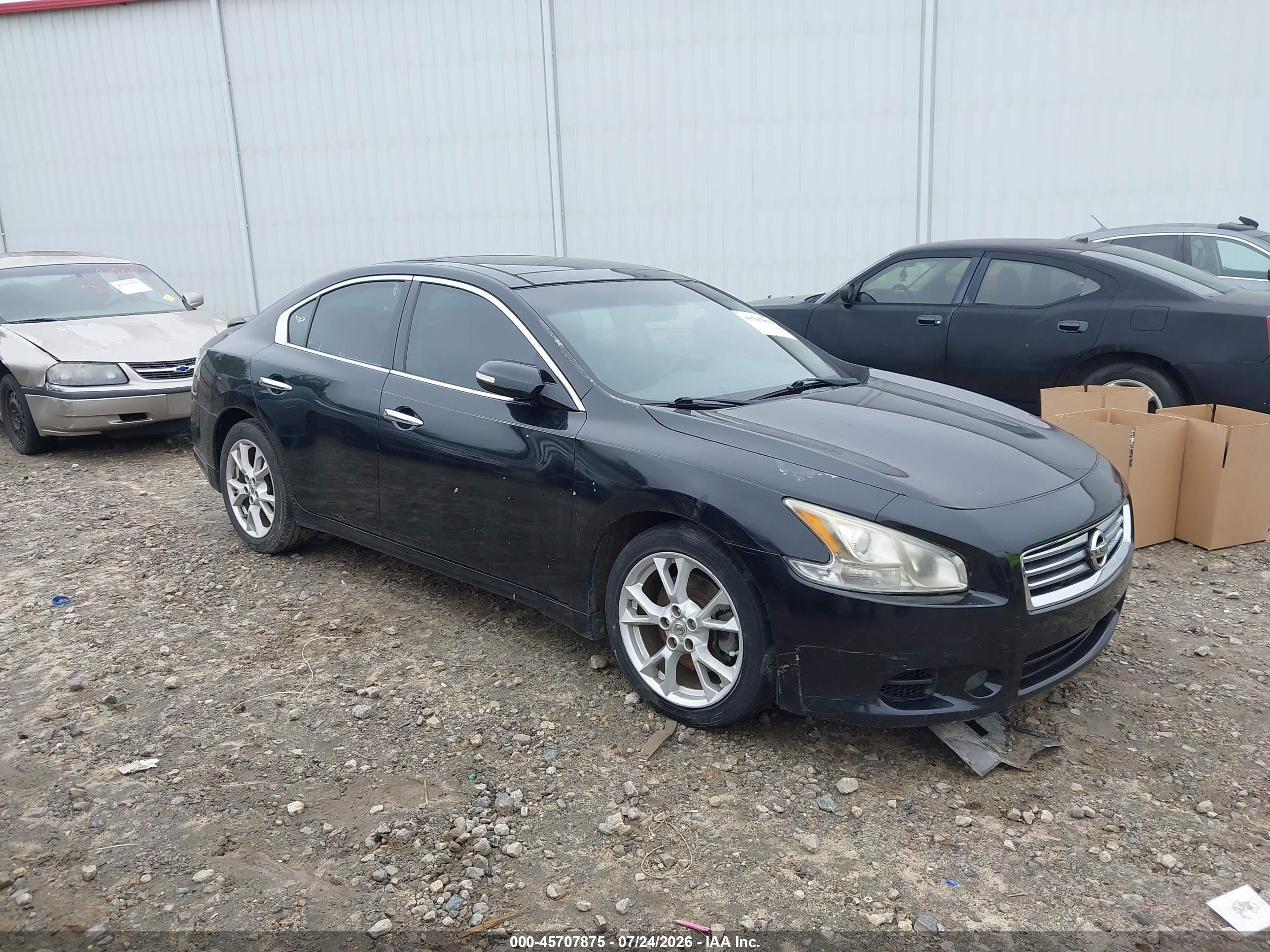2013 Nissan Maxima 3.5 Sv Black vin: 1N4AA5AP4DC846393