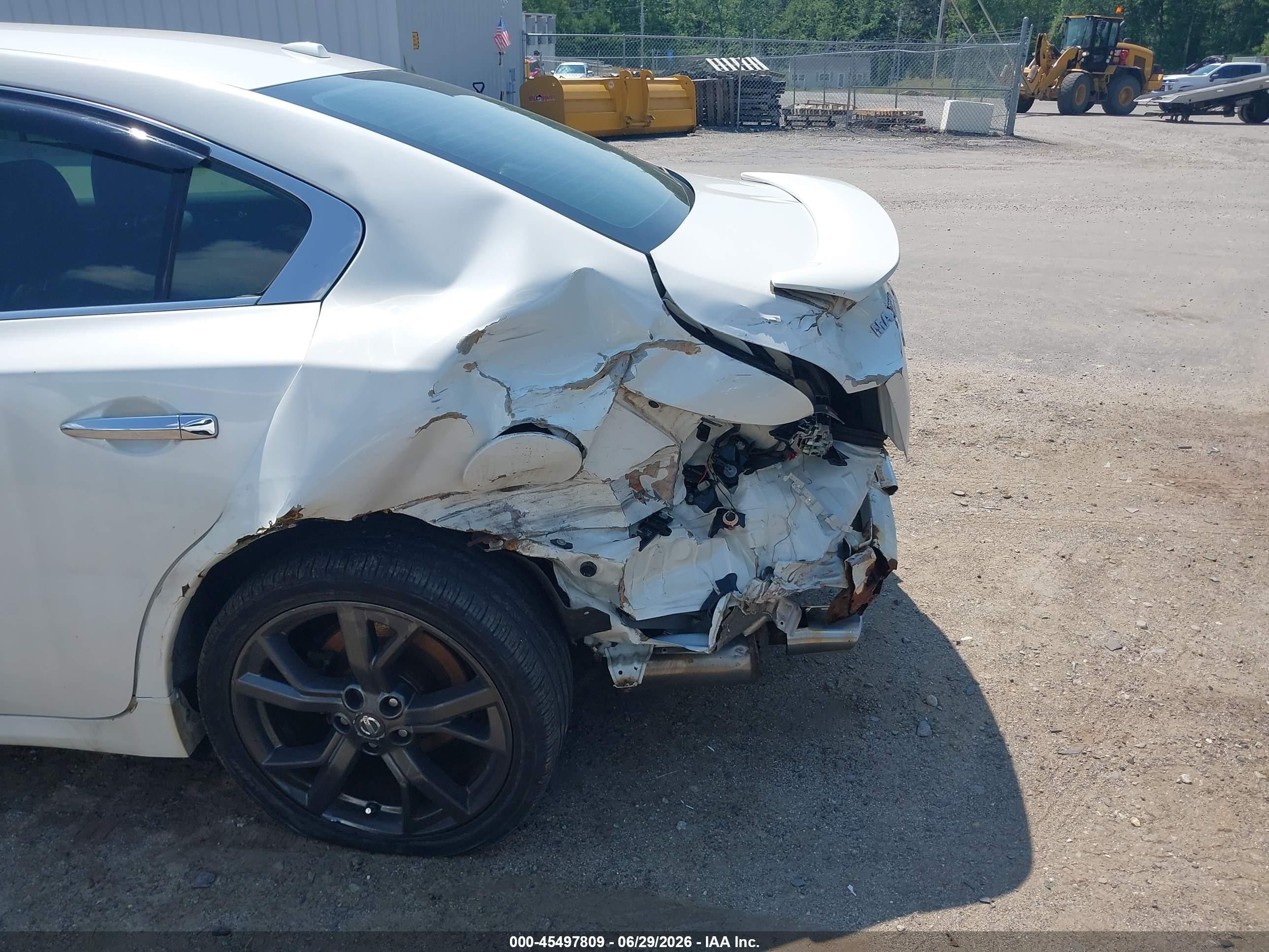 2013 Nissan Maxima 3.5 Sv White vin: 1N4AA5AP4DC847222