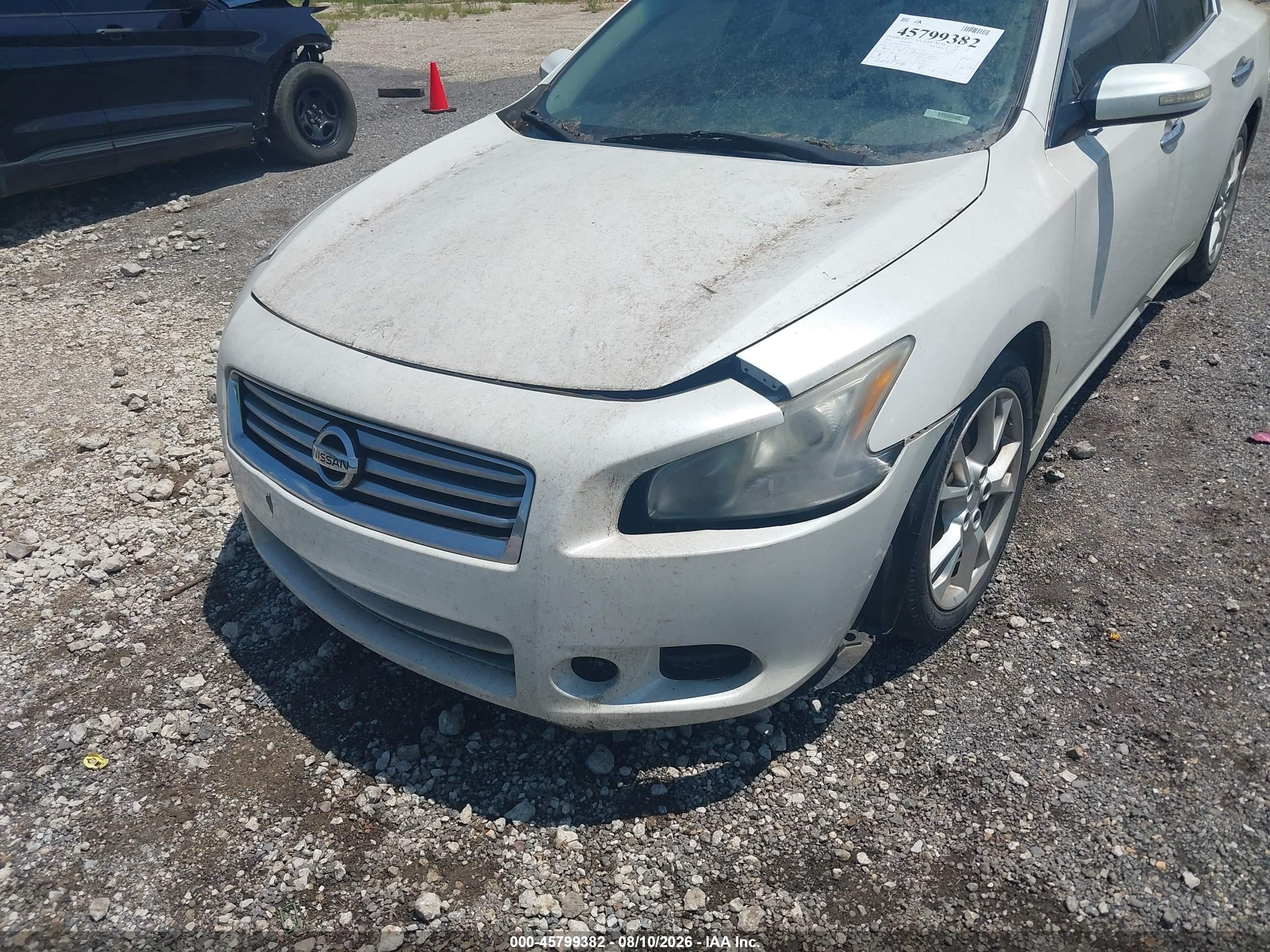2014 Nissan Maxima 3.5 Sv White vin: 1N4AA5AP4EC431656