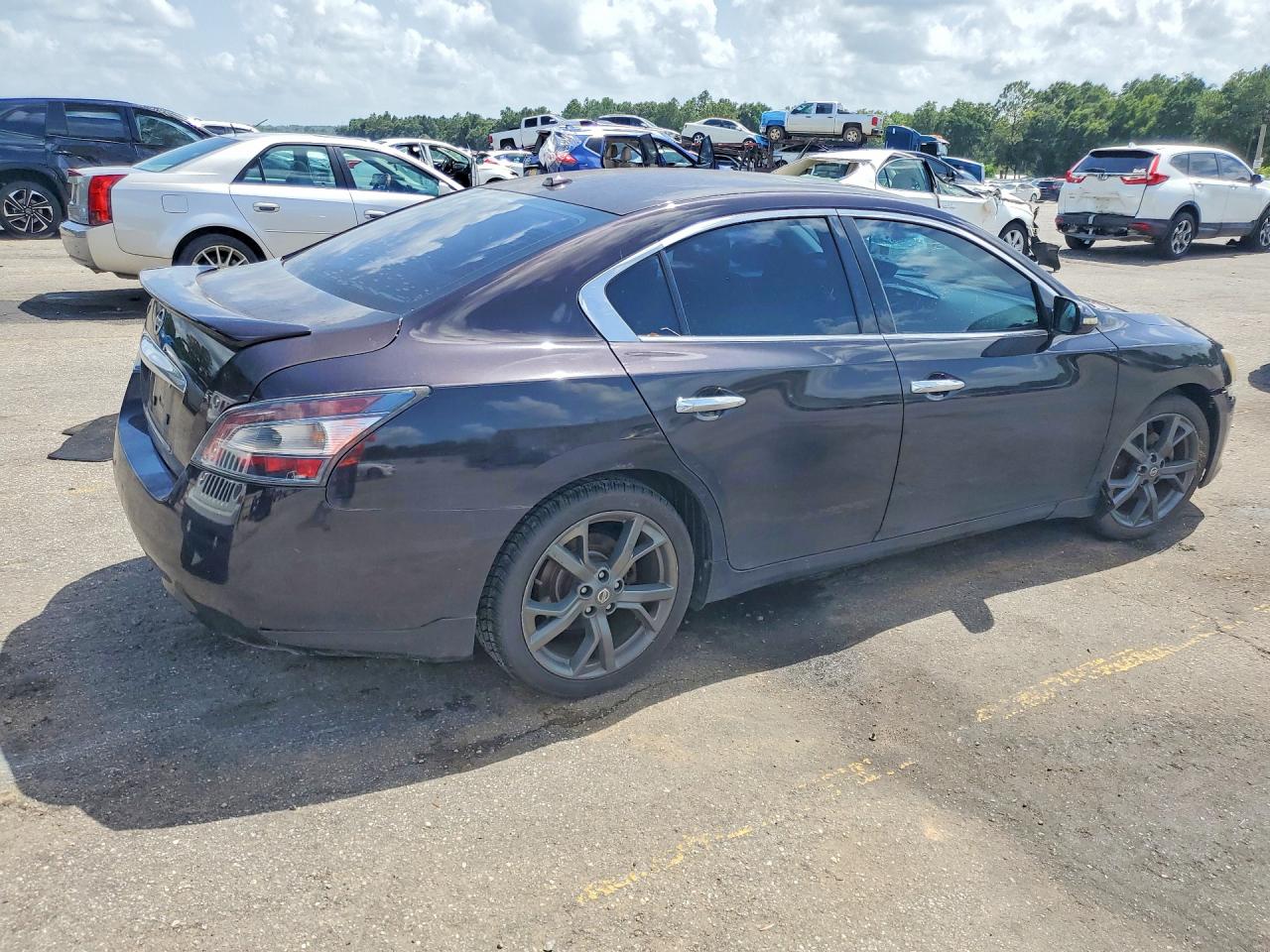2014 Nissan Maxima 3.5 Sv Фиолетовый vin: 1N4AA5AP4EC437148