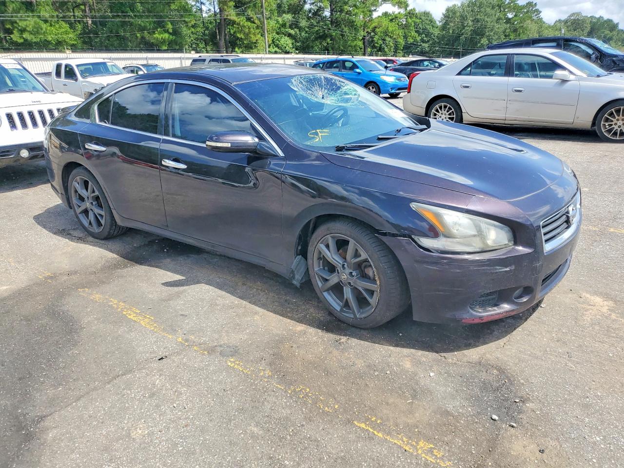 2014 Nissan Maxima 3.5 Sv Фиолетовый vin: 1N4AA5AP4EC437148
