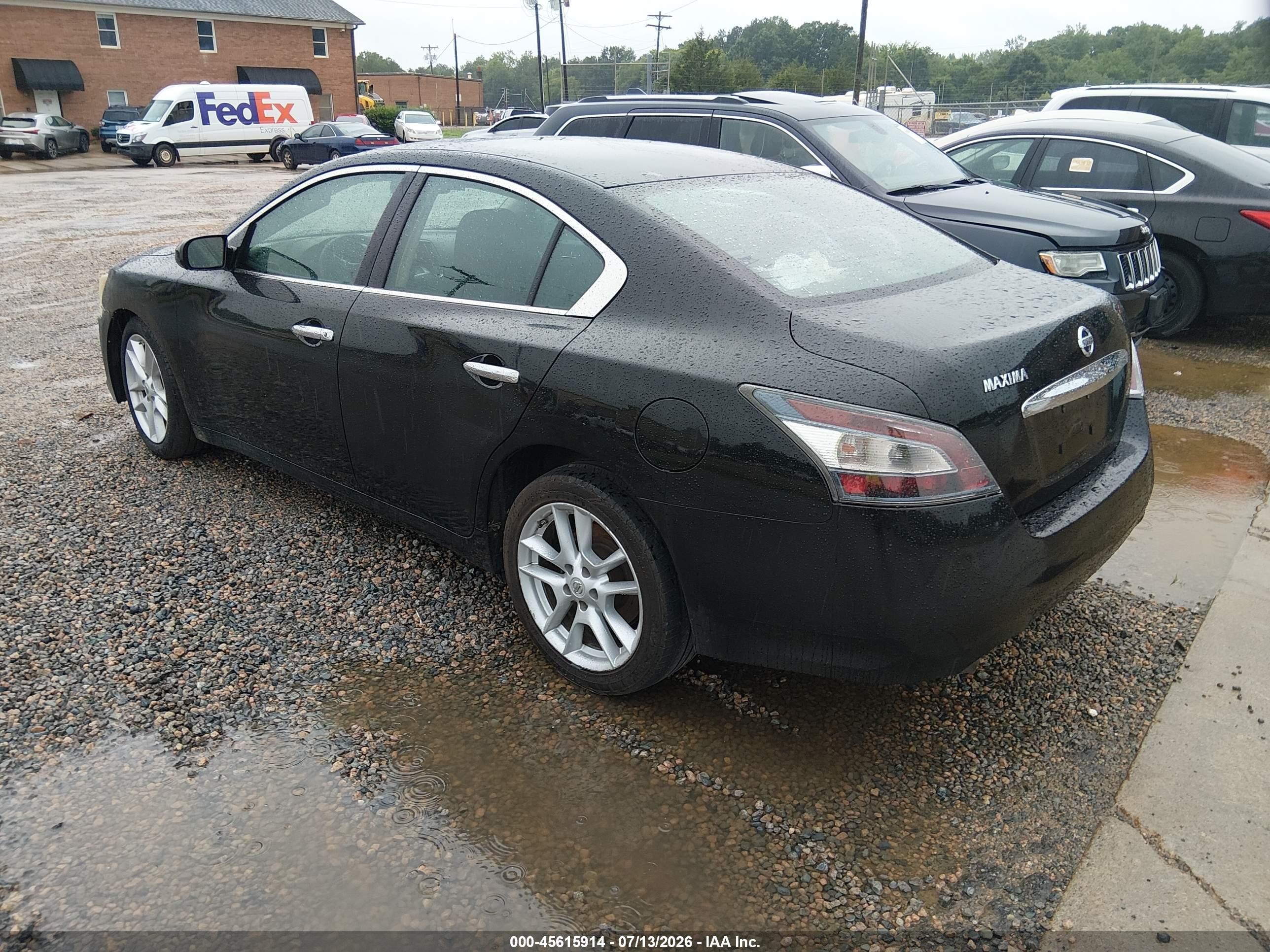 2014 Nissan Maxima 3.5 S Black vin: 1N4AA5AP4EC437537