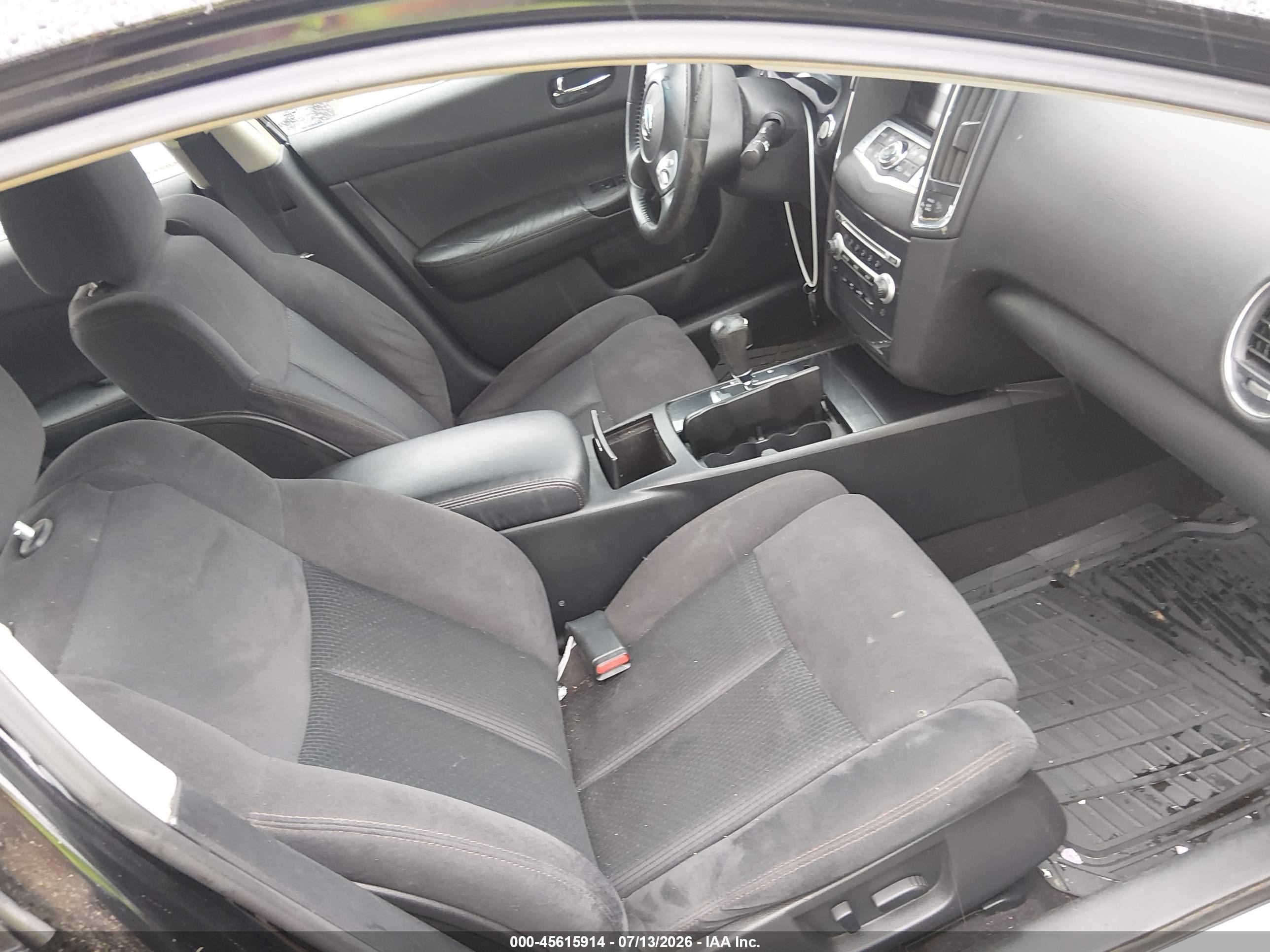 2014 Nissan Maxima 3.5 S Black vin: 1N4AA5AP4EC437537