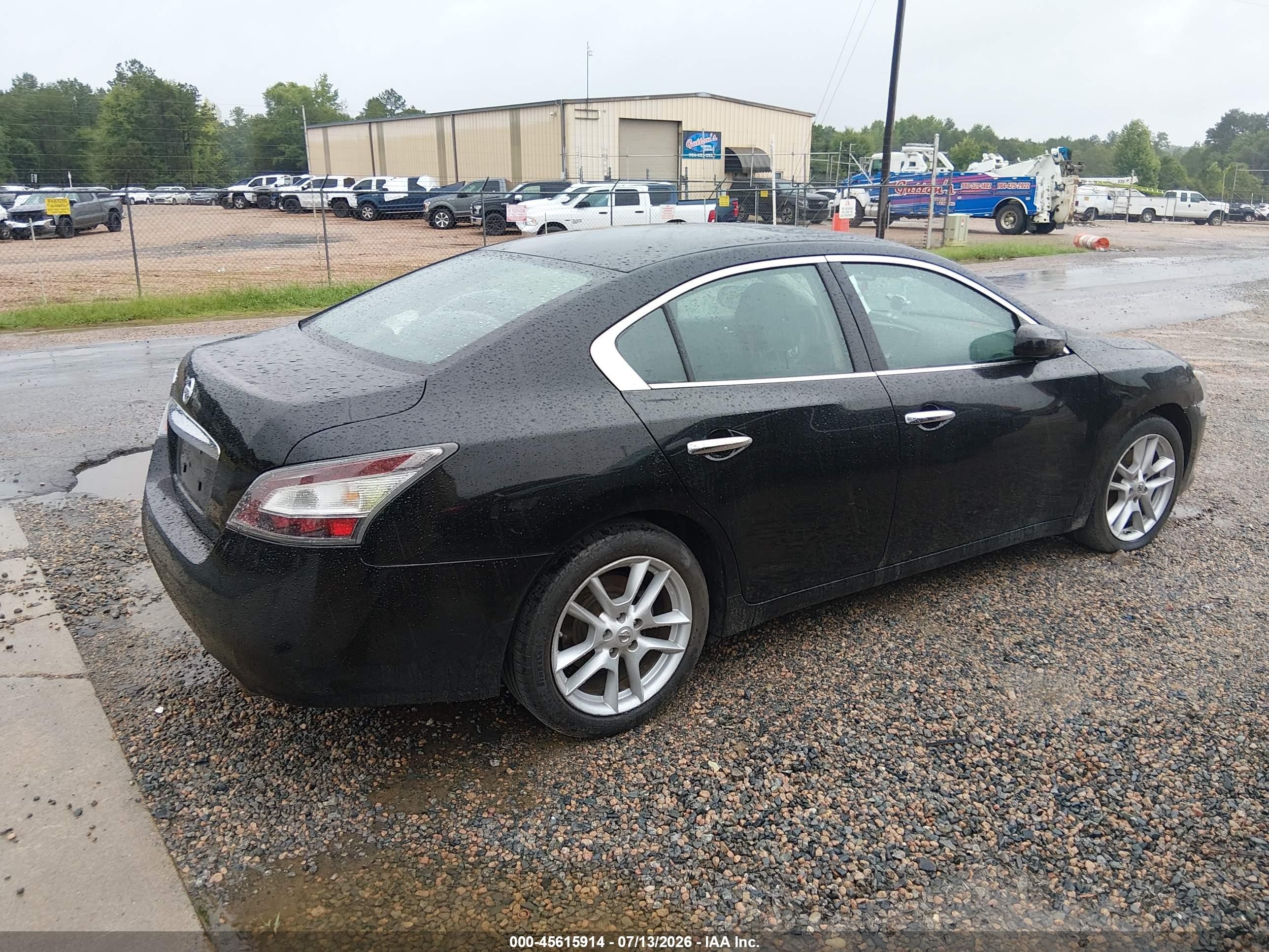 2014 Nissan Maxima 3.5 S Black vin: 1N4AA5AP4EC437537
