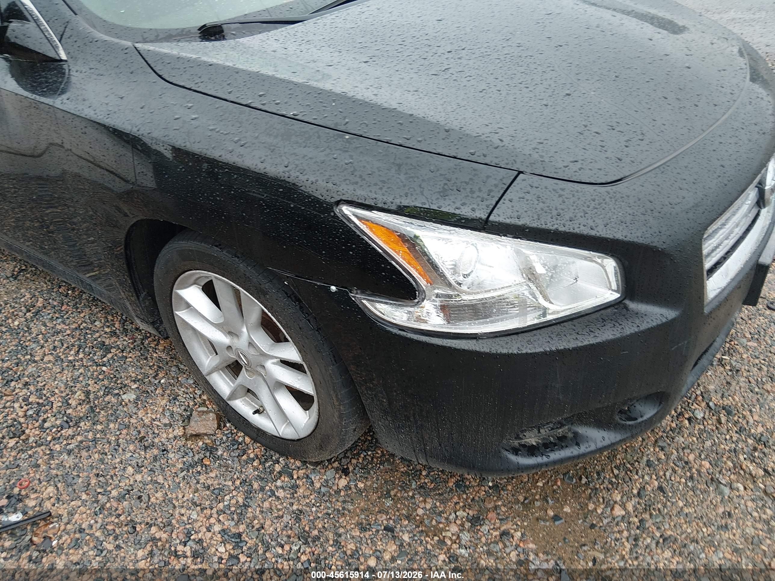 2014 Nissan Maxima 3.5 S Black vin: 1N4AA5AP4EC437537