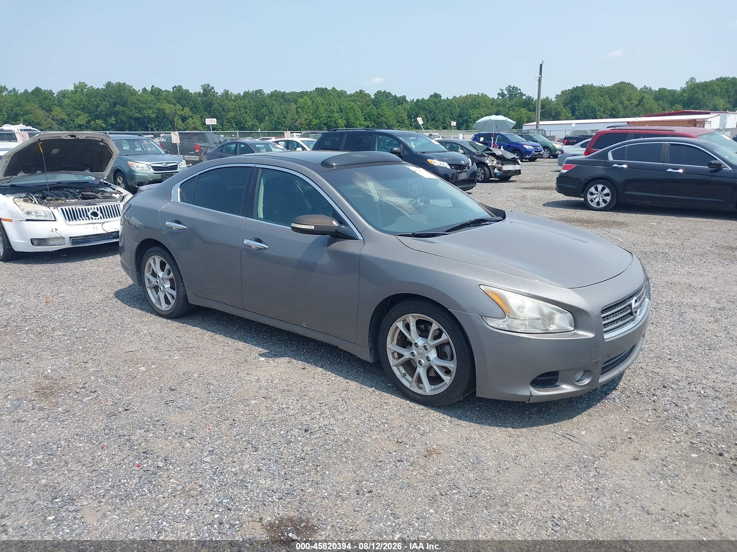 2014 Nissan Maxima 3.5 Sv Gray vin: 1N4AA5AP4EC443631