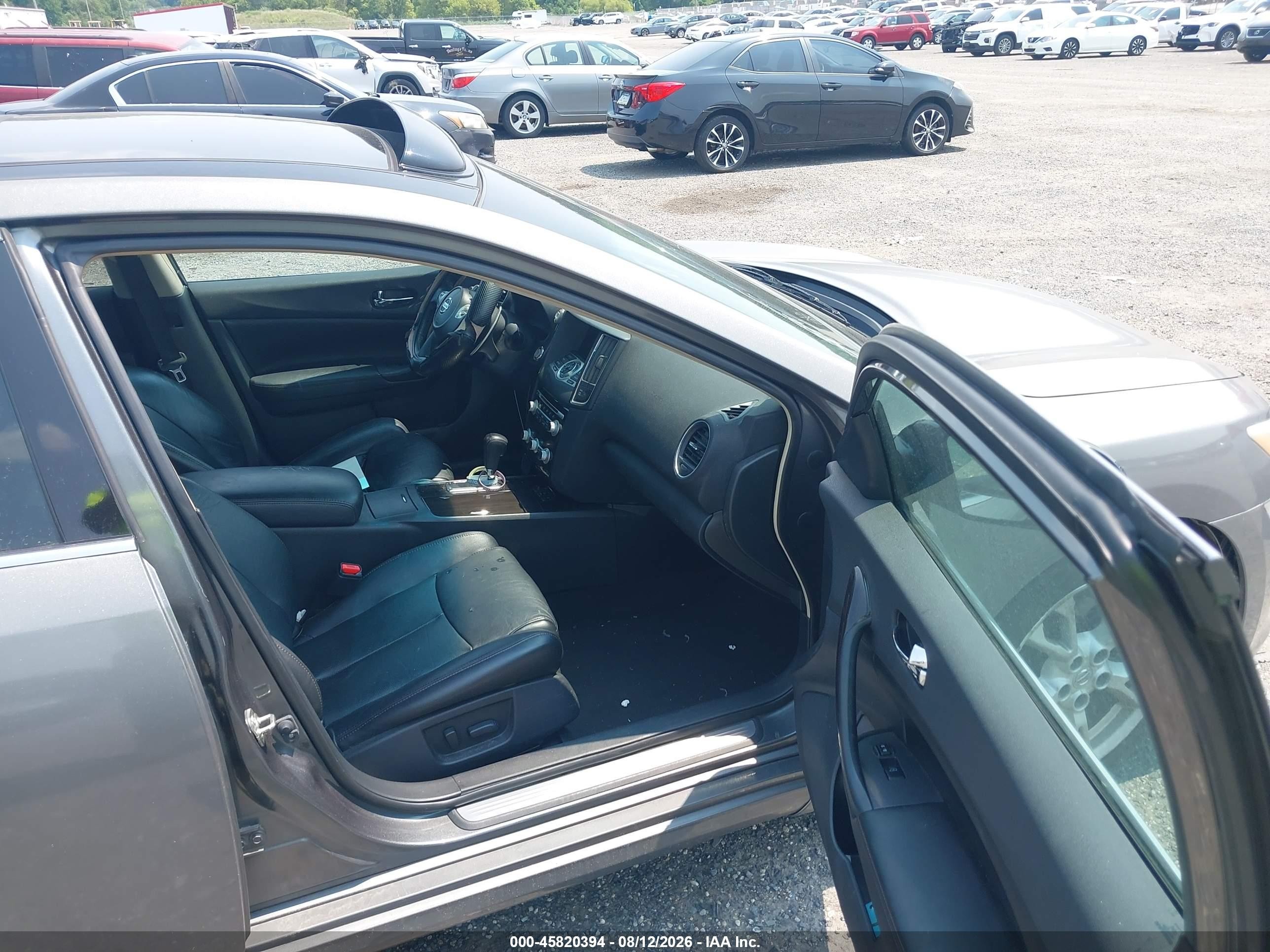 2014 Nissan Maxima 3.5 Sv Gray vin: 1N4AA5AP4EC443631