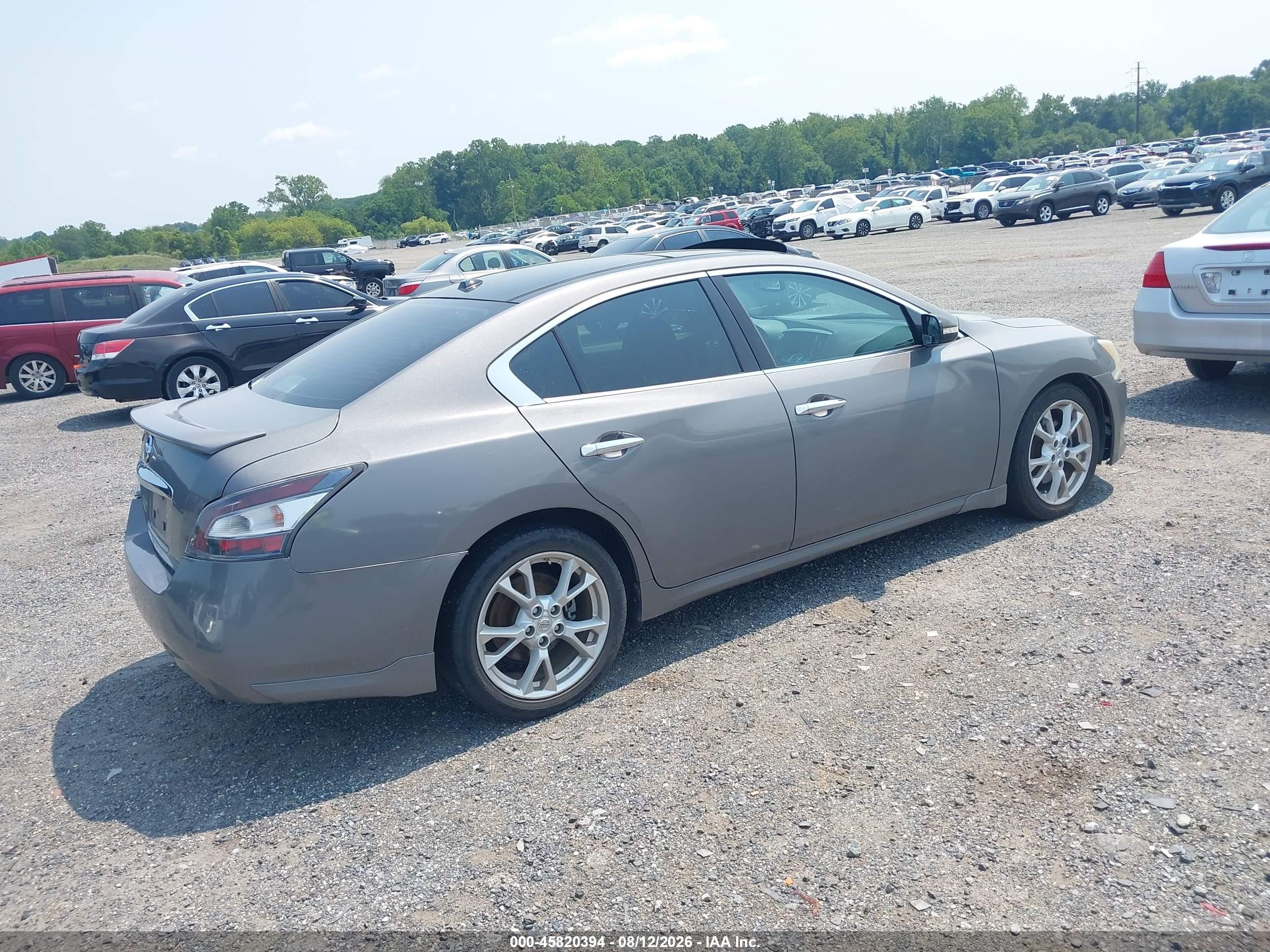 2014 Nissan Maxima 3.5 Sv Gray vin: 1N4AA5AP4EC443631