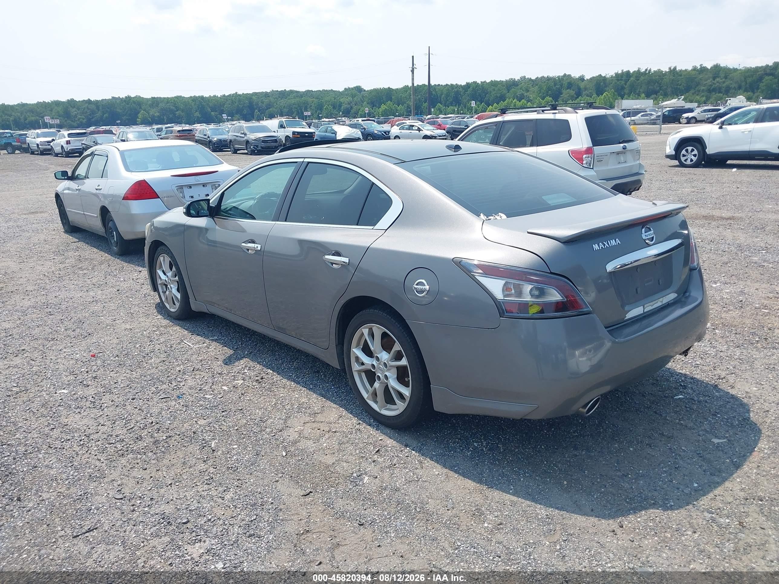 2014 Nissan Maxima 3.5 Sv Gray vin: 1N4AA5AP4EC443631