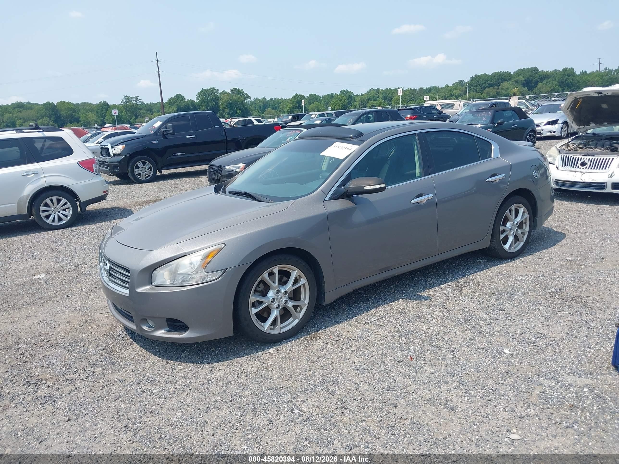 2014 Nissan Maxima 3.5 Sv Gray vin: 1N4AA5AP4EC443631