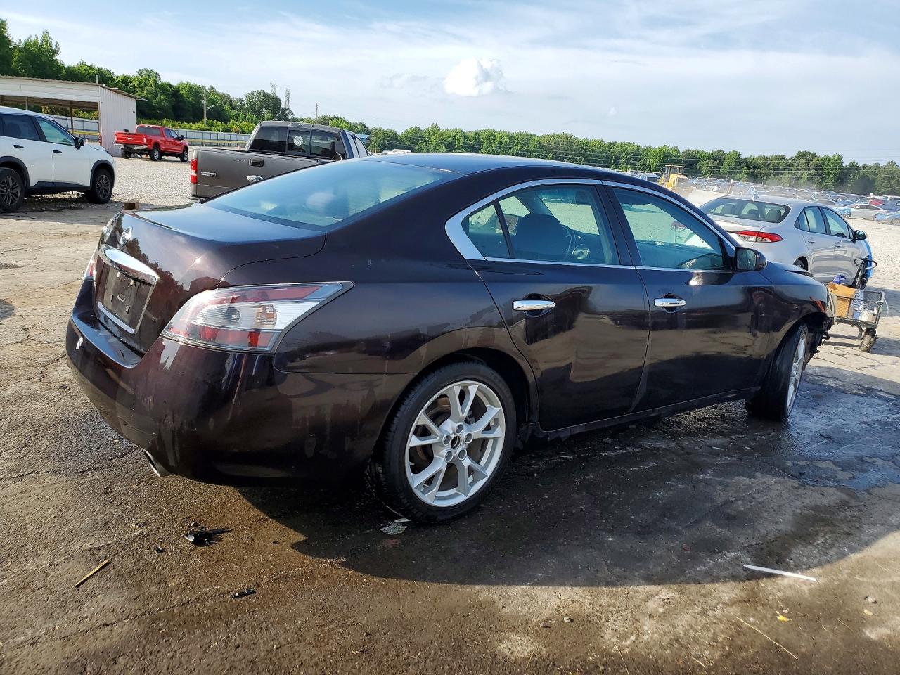2014 Nissan Maxima 3.5 S Burgundy vin: 1N4AA5AP4EC445654