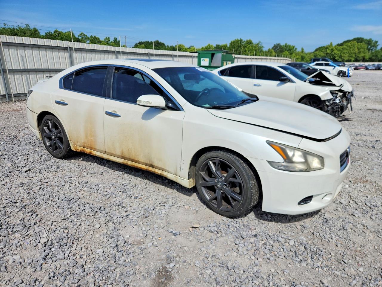 2014 Nissan Maxima 3.5 Sv White vin: 1N4AA5AP4EC445752