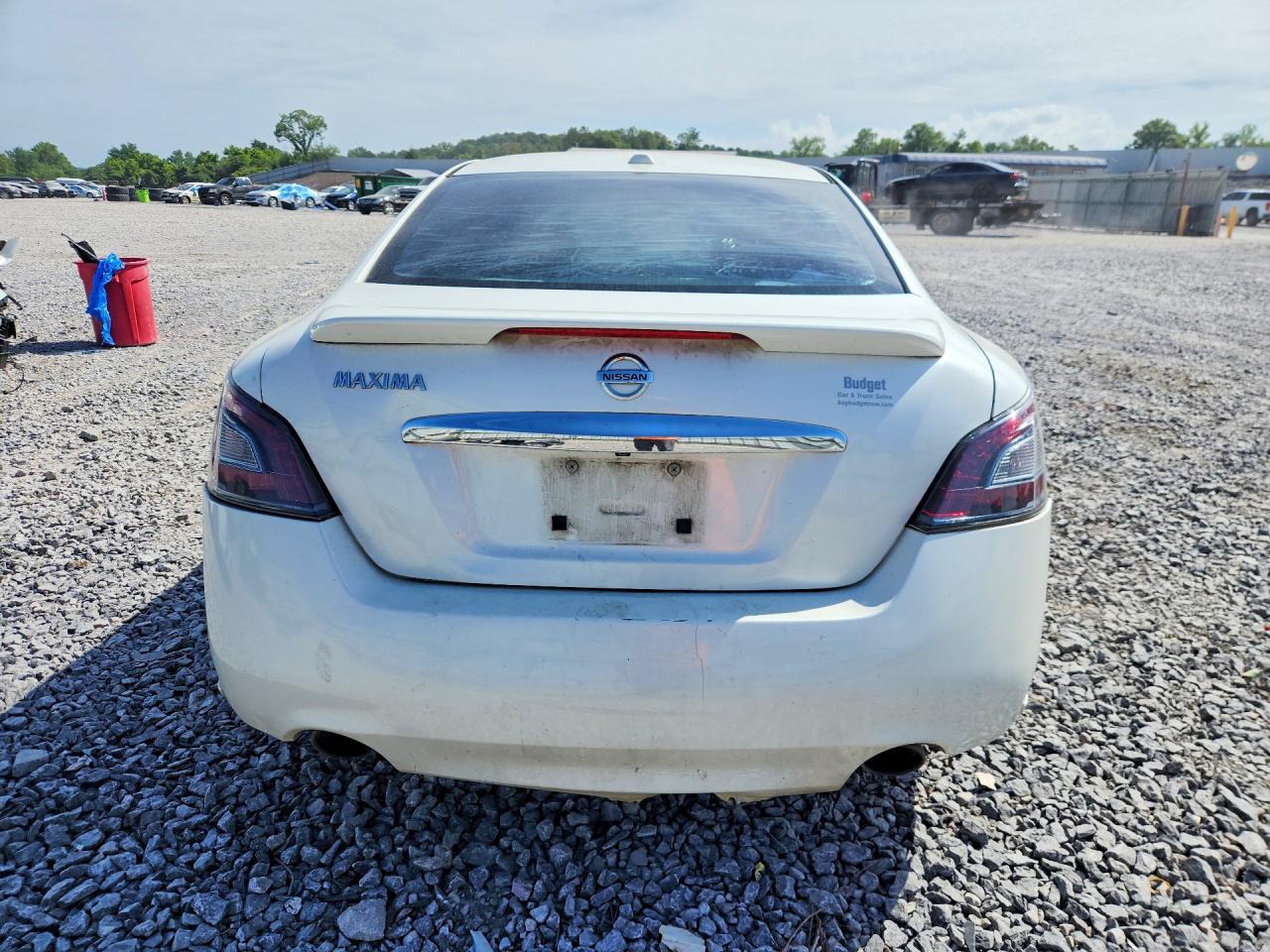 2014 Nissan Maxima 3.5 Sv White vin: 1N4AA5AP4EC445752