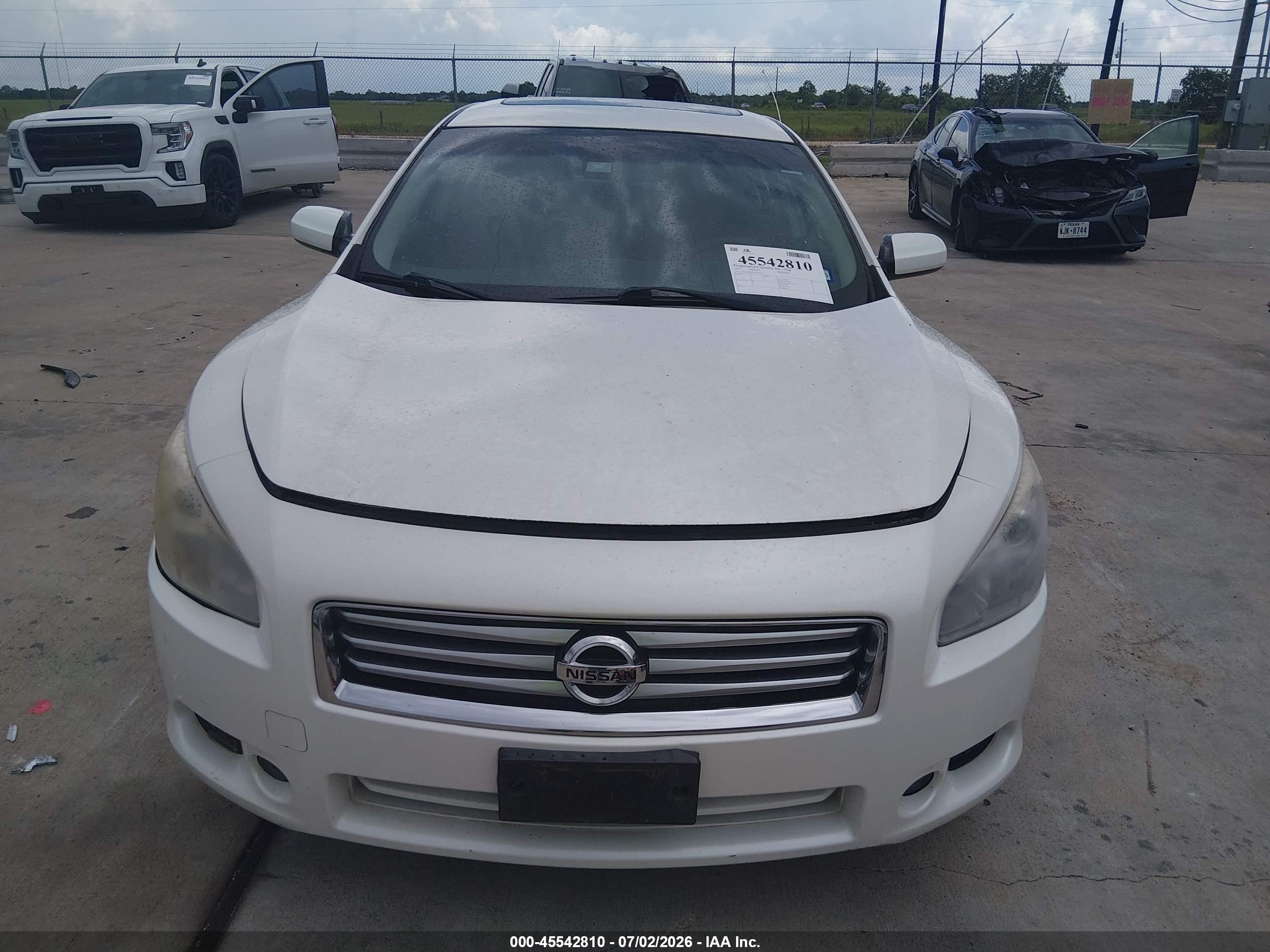 2014 Nissan Maxima 3.5 S White vin: 1N4AA5AP4EC451213