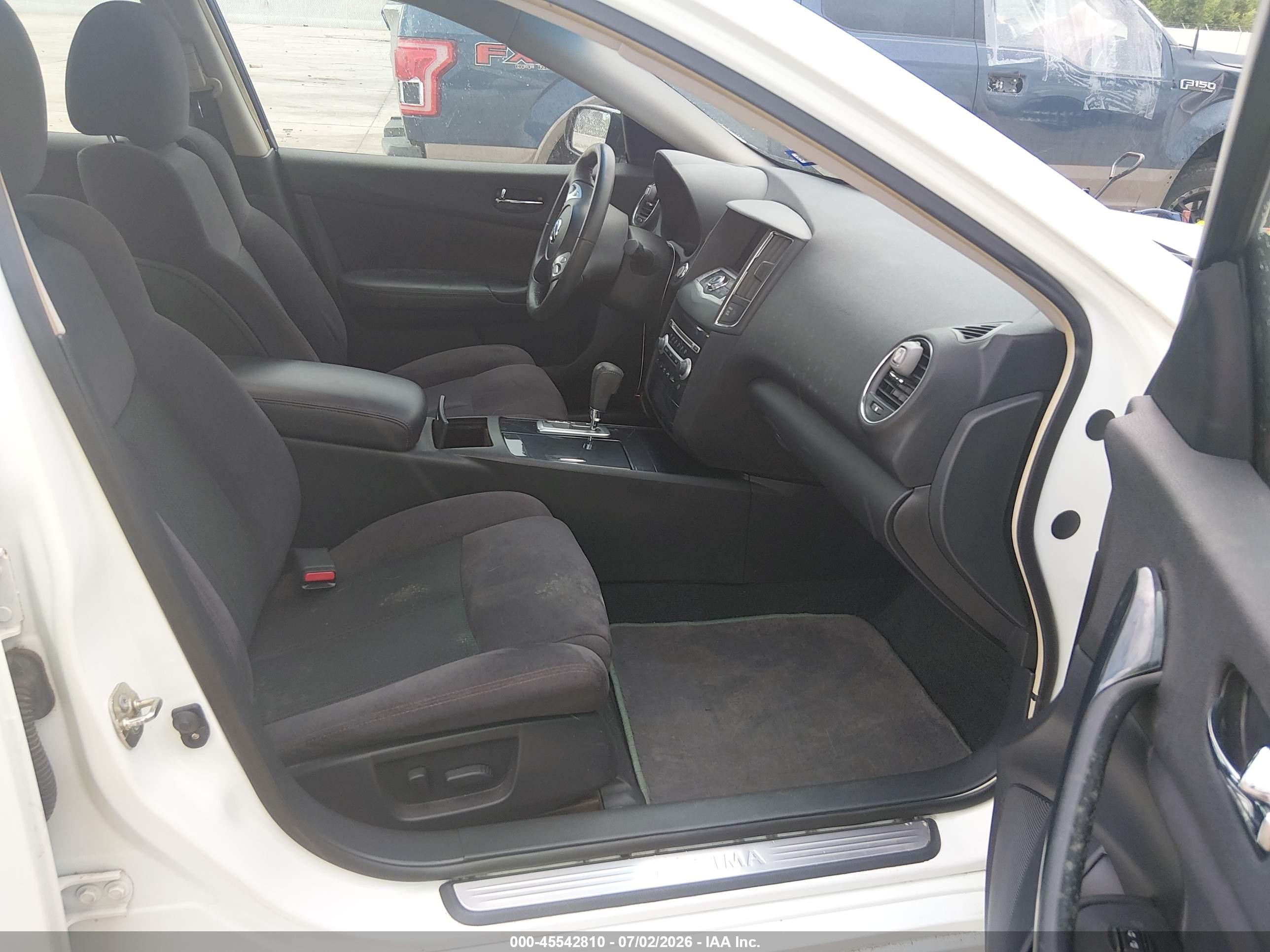 2014 Nissan Maxima 3.5 S White vin: 1N4AA5AP4EC451213