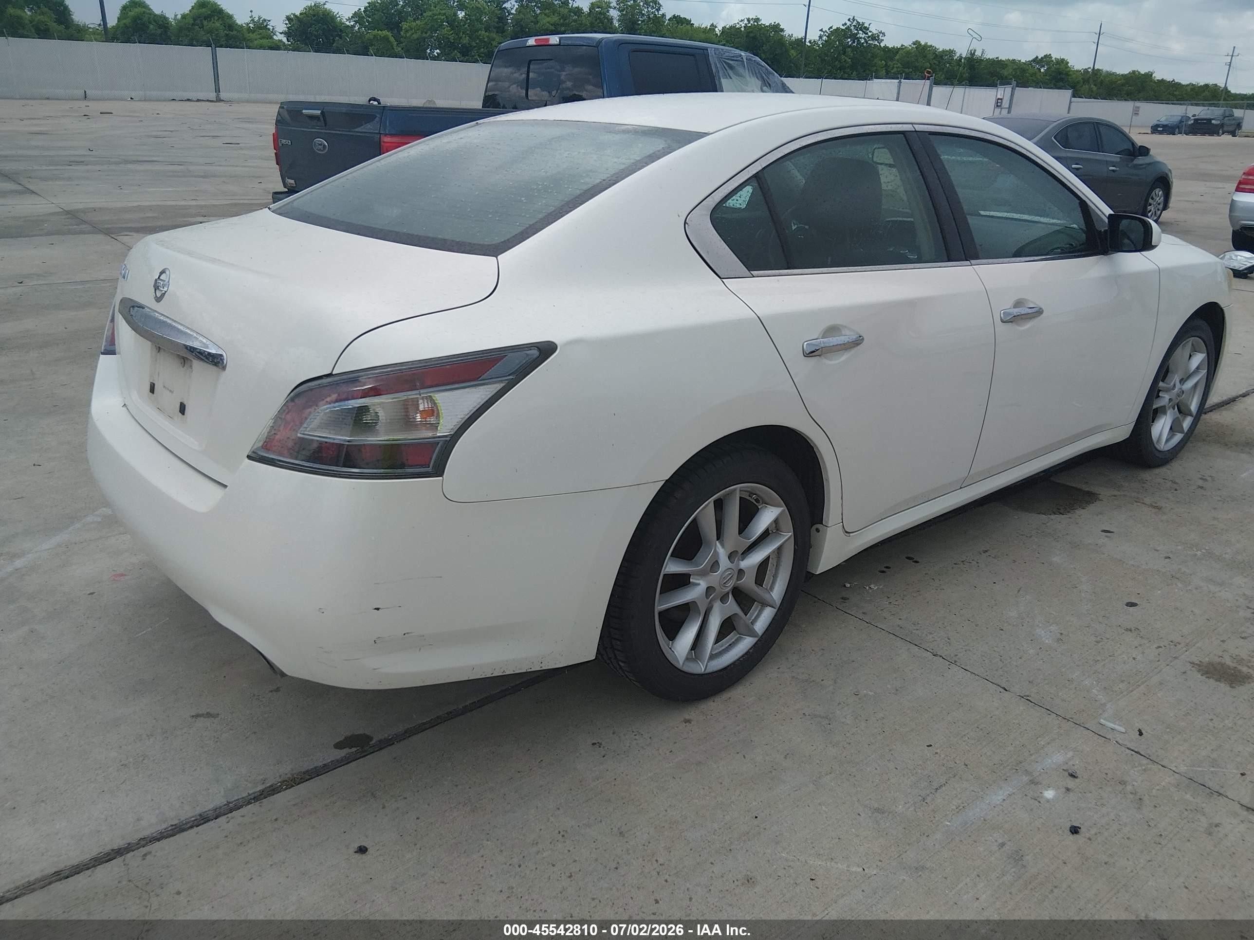 2014 Nissan Maxima 3.5 S White vin: 1N4AA5AP4EC451213