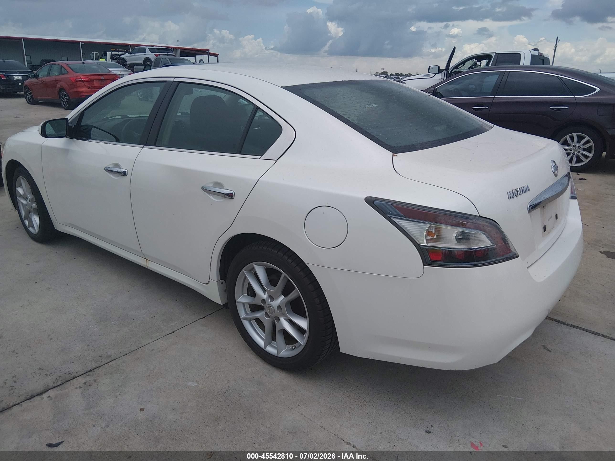 2014 Nissan Maxima 3.5 S White vin: 1N4AA5AP4EC451213