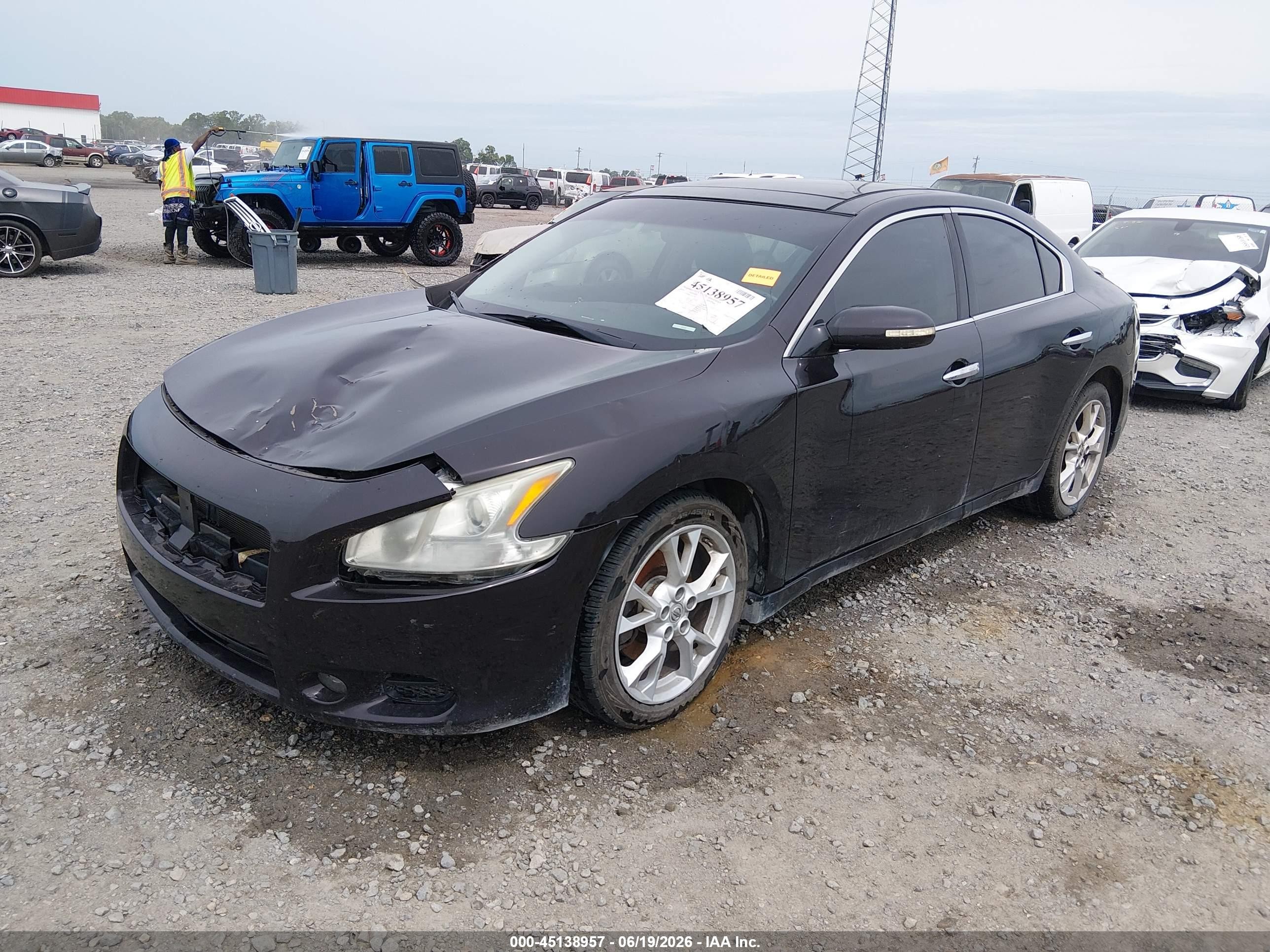 2014 Nissan Maxima 3.5 Sv Purple vin: 1N4AA5AP4EC452734