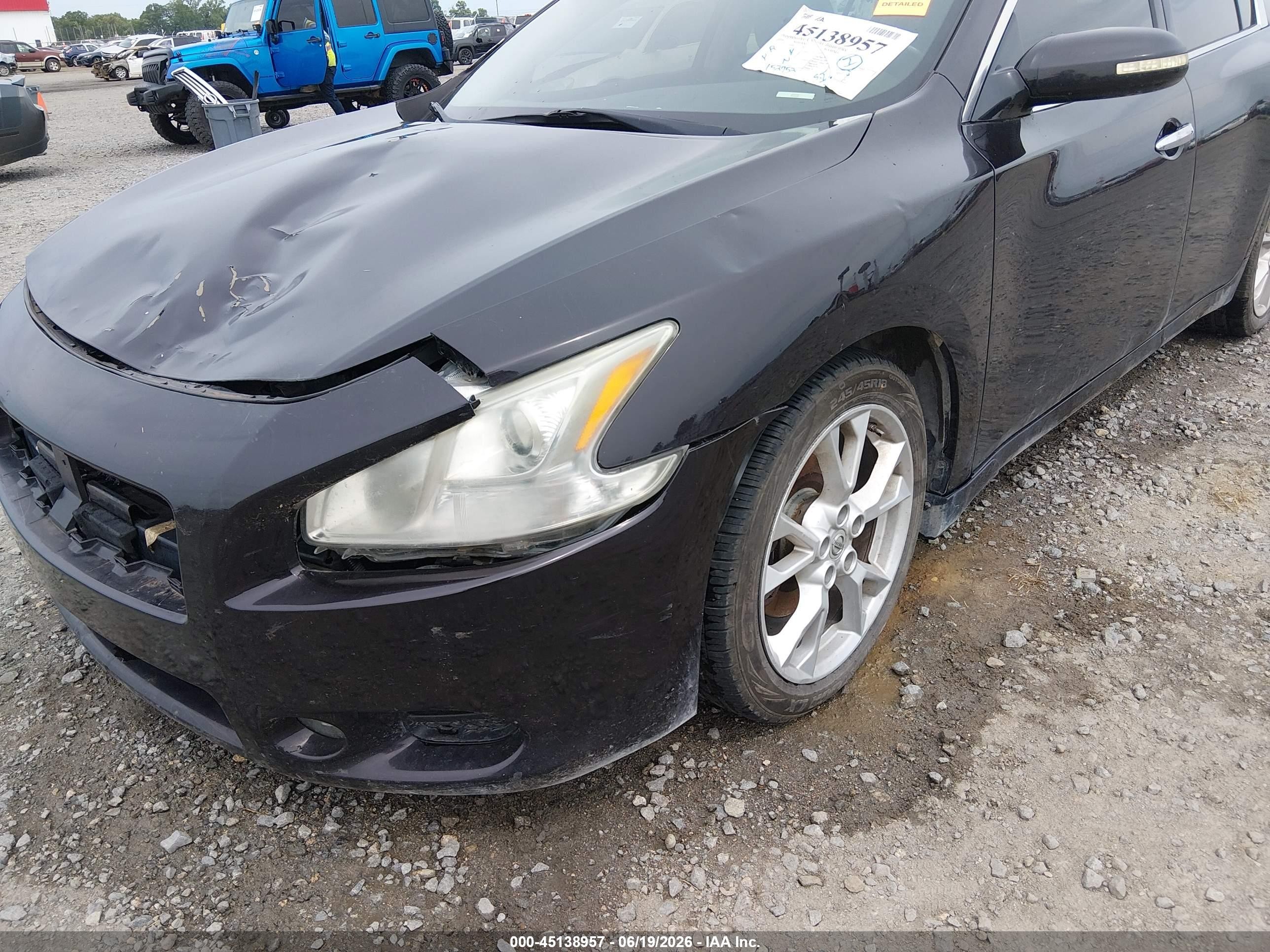 2014 Nissan Maxima 3.5 Sv Purple vin: 1N4AA5AP4EC452734