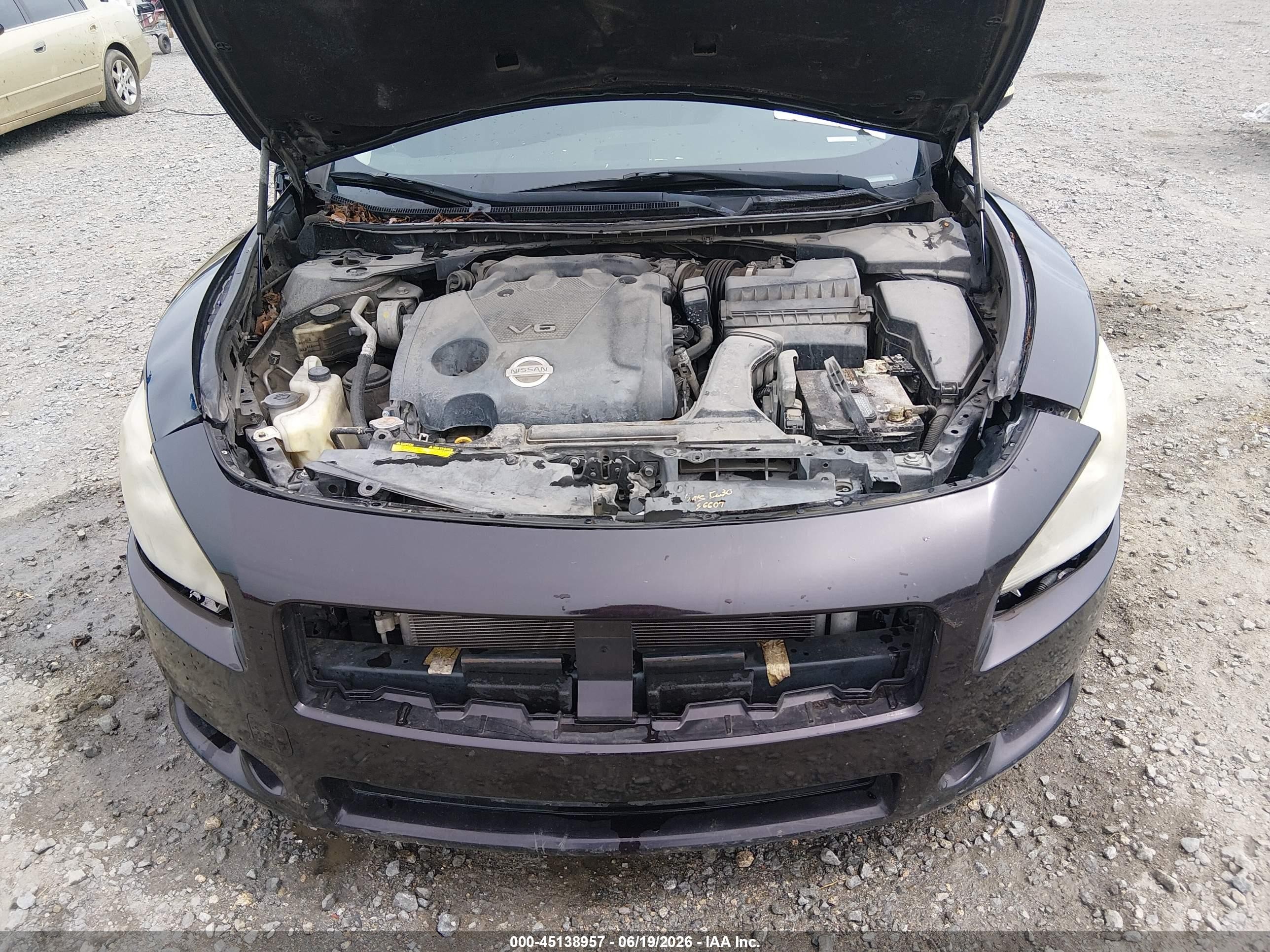 2014 Nissan Maxima 3.5 Sv Purple vin: 1N4AA5AP4EC452734