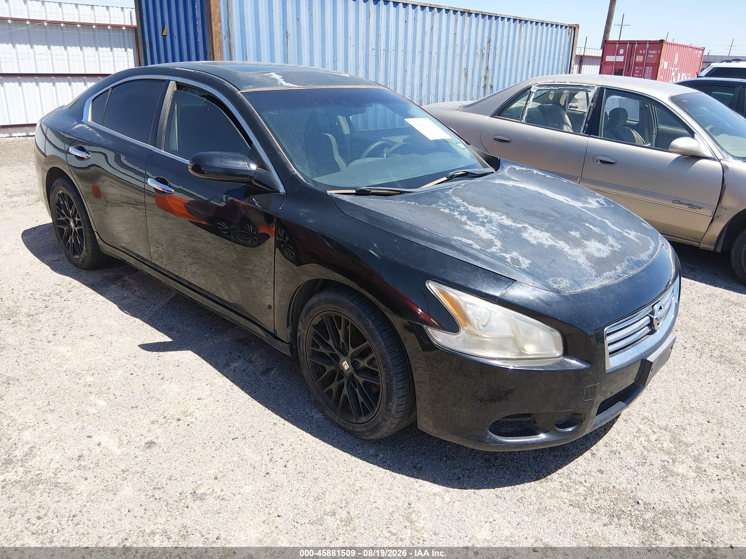 2014 Nissan Maxima 3.5 S/3.5 Sv Black vin: 1N4AA5AP4EC454337