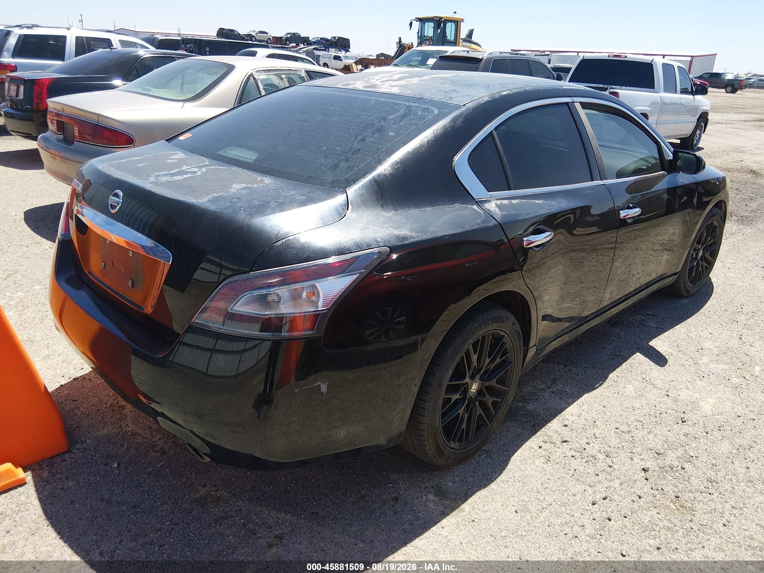 2014 Nissan Maxima 3.5 S/3.5 Sv Black vin: 1N4AA5AP4EC454337