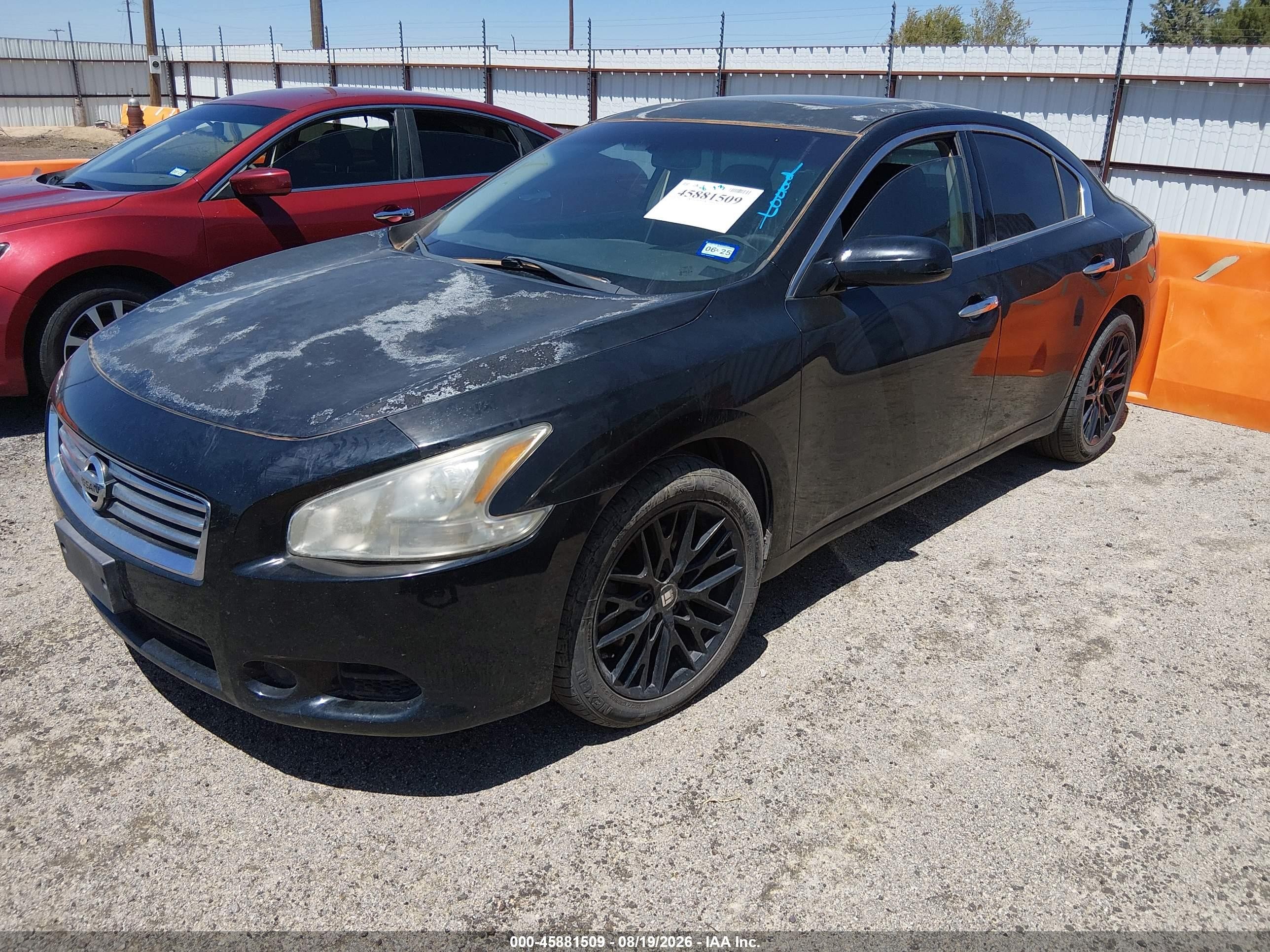 2014 Nissan Maxima 3.5 S/3.5 Sv Black vin: 1N4AA5AP4EC454337