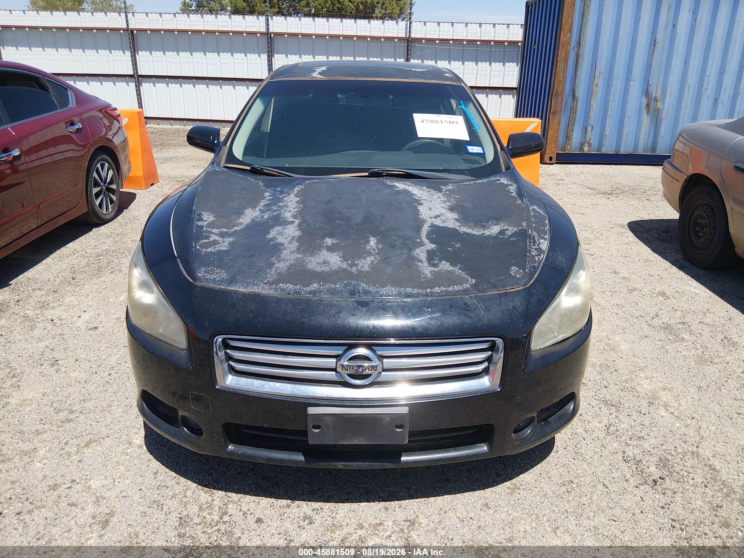2014 Nissan Maxima 3.5 S/3.5 Sv Black vin: 1N4AA5AP4EC454337