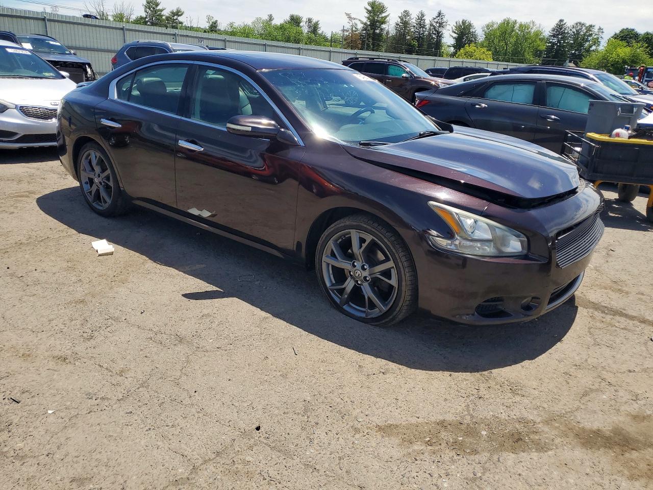 2014 Nissan Maxima 3.5 Sv Purple vin: 1N4AA5AP4EC466388