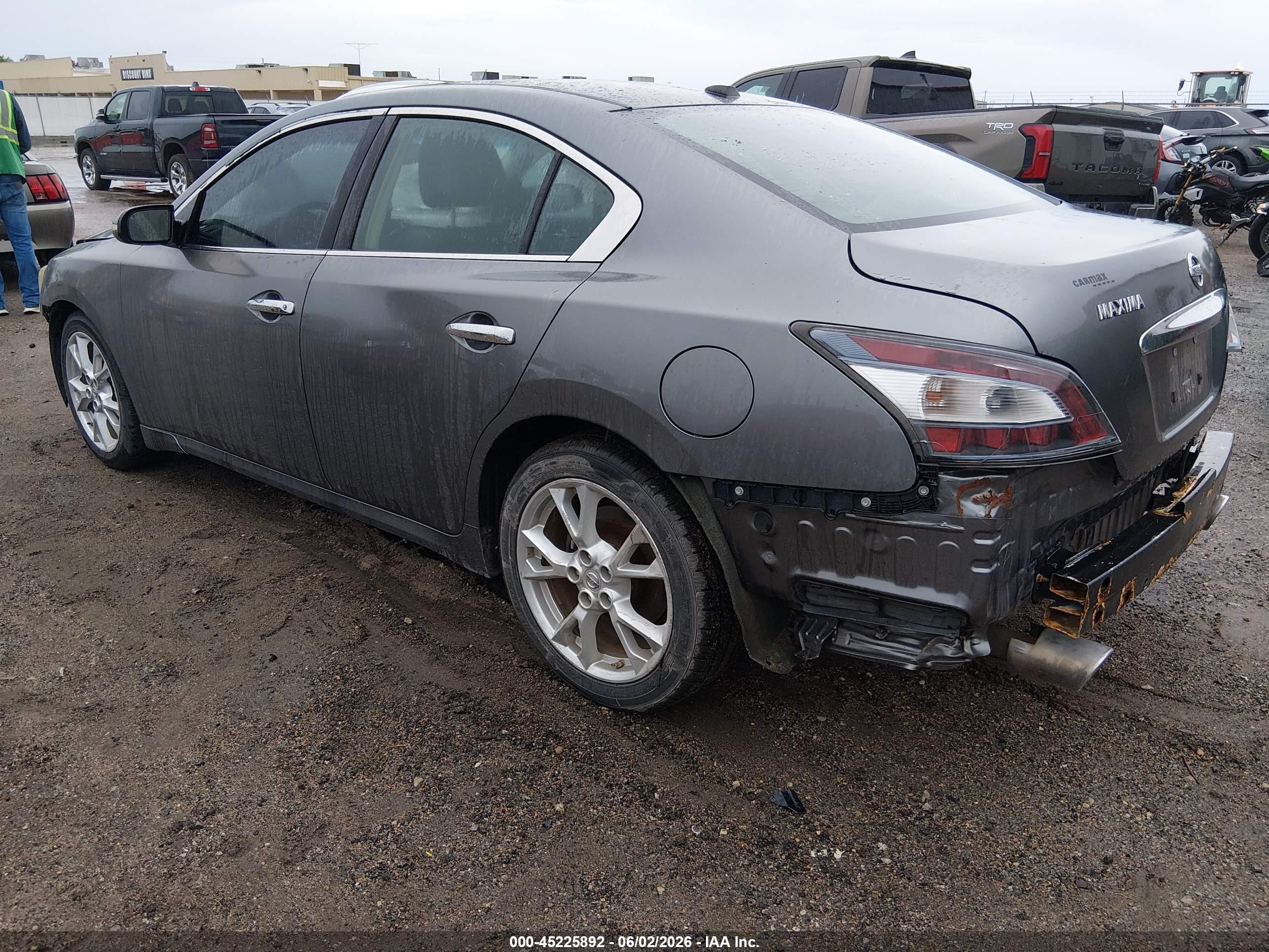 2014 Nissan Maxima 3.5 Sv Gray vin: 1N4AA5AP4EC470781