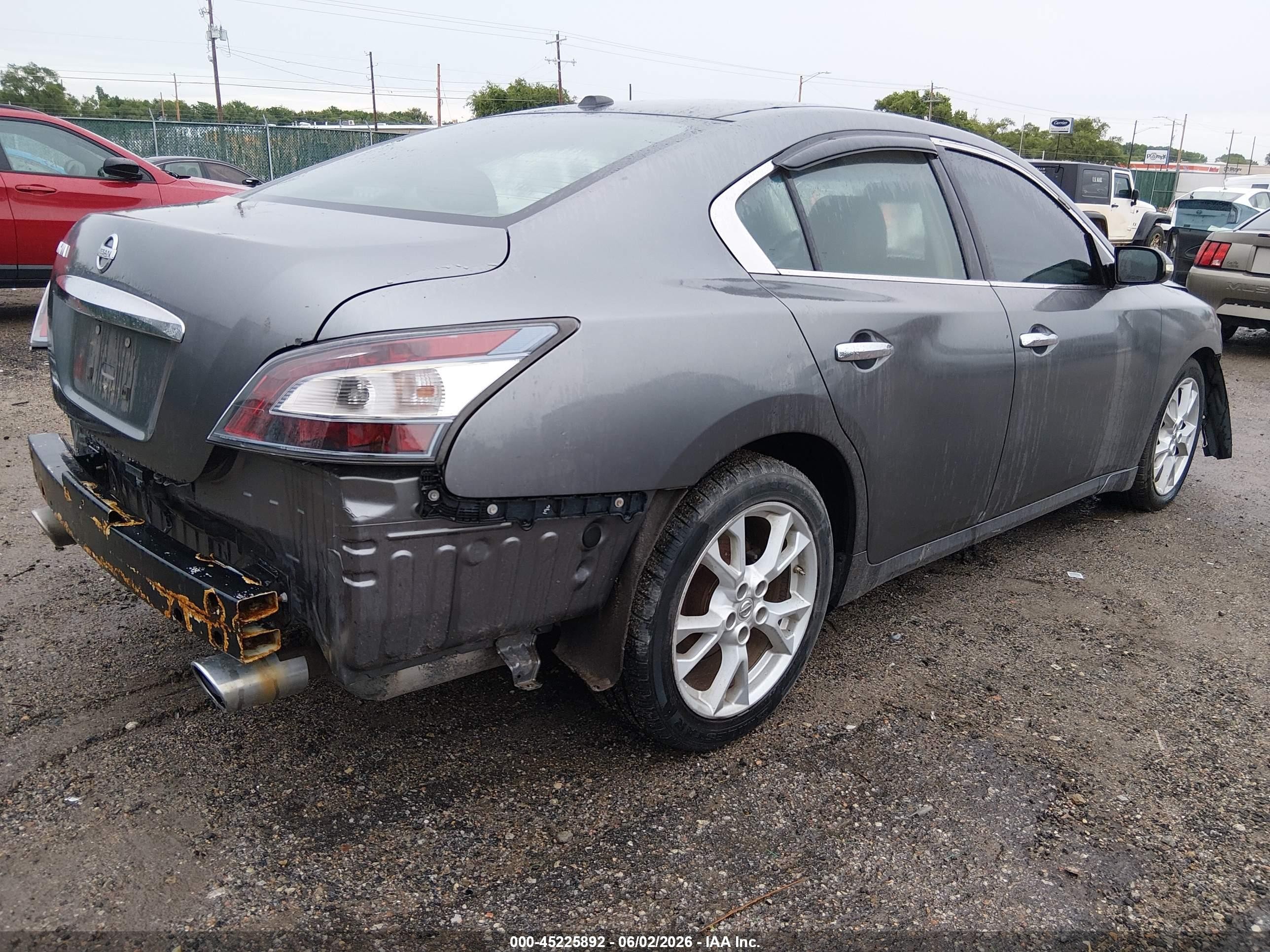 2014 Nissan Maxima 3.5 Sv Gray vin: 1N4AA5AP4EC470781