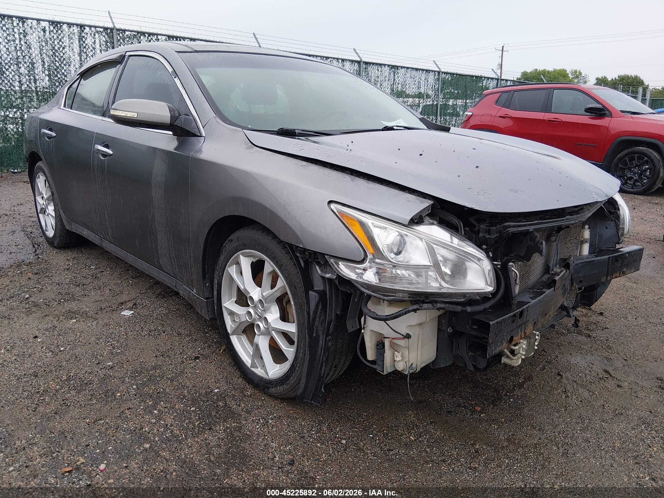 2014 Nissan Maxima 3.5 Sv Gray vin: 1N4AA5AP4EC470781