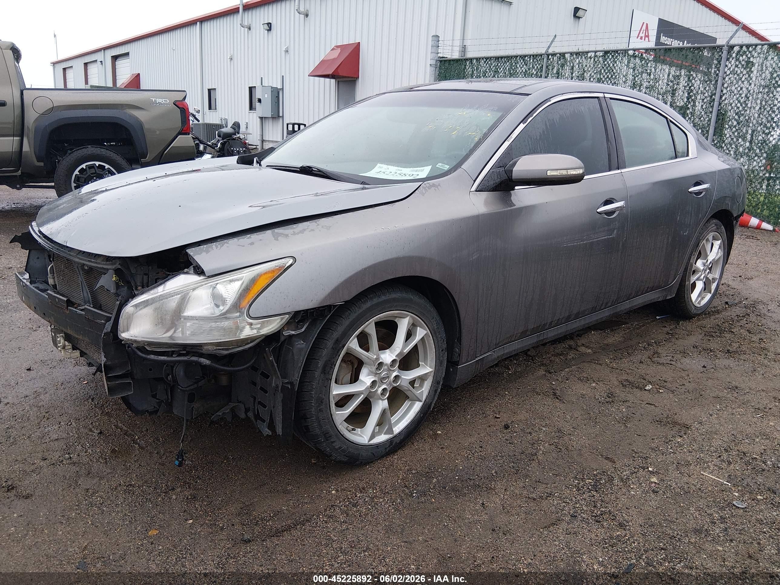 2014 Nissan Maxima 3.5 Sv Gray vin: 1N4AA5AP4EC470781