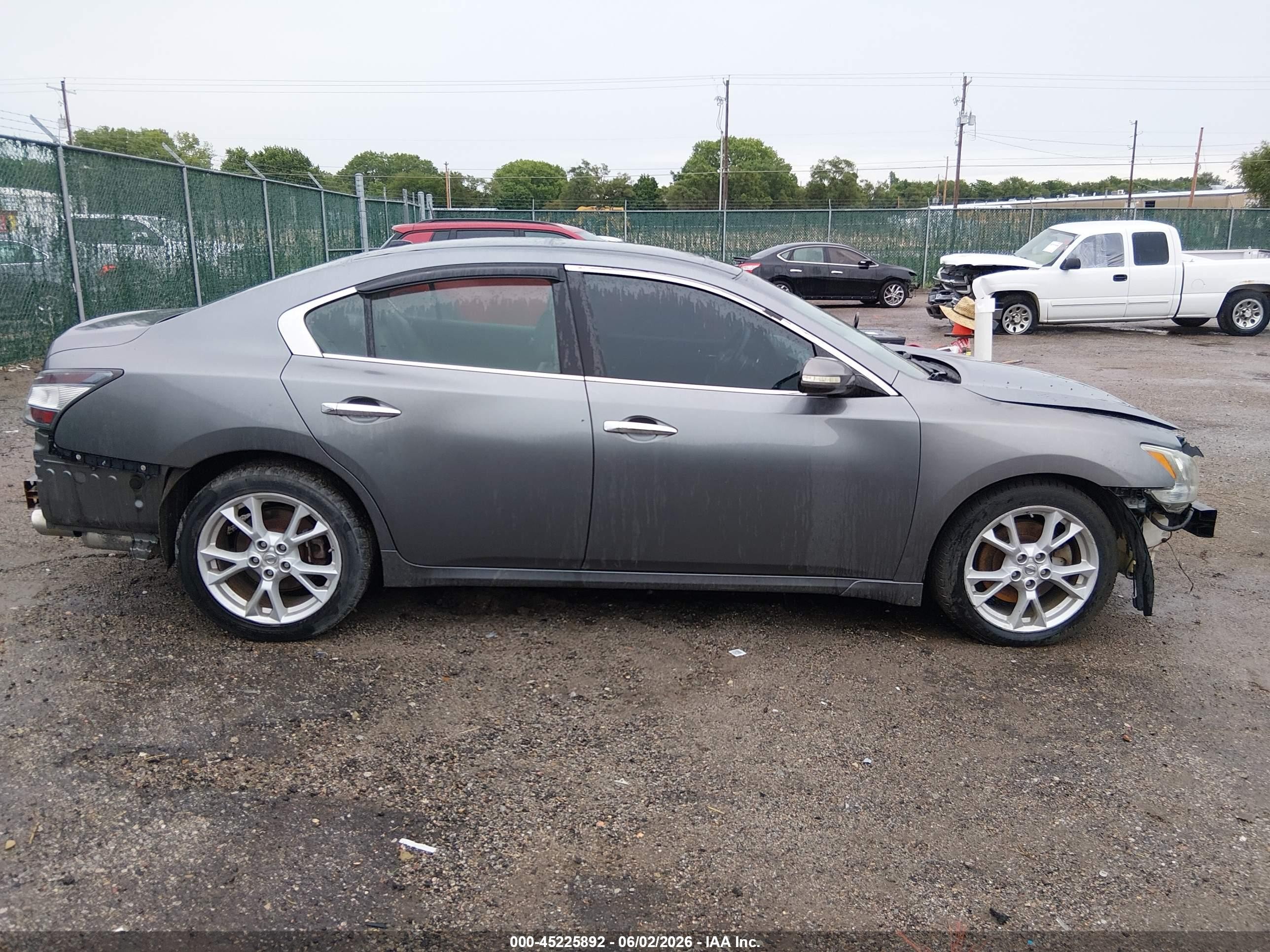 2014 Nissan Maxima 3.5 Sv Gray vin: 1N4AA5AP4EC470781
