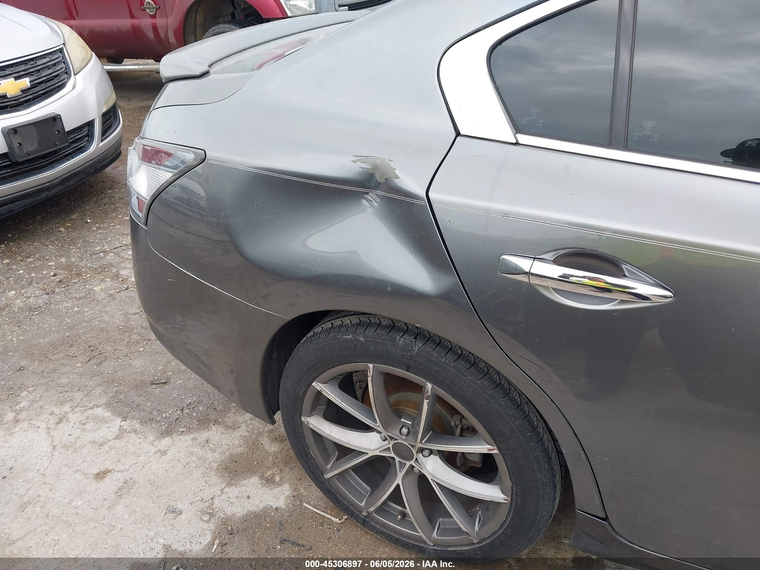 2014 Nissan Maxima 3.5 S Gray vin: 1N4AA5AP4EC470957
