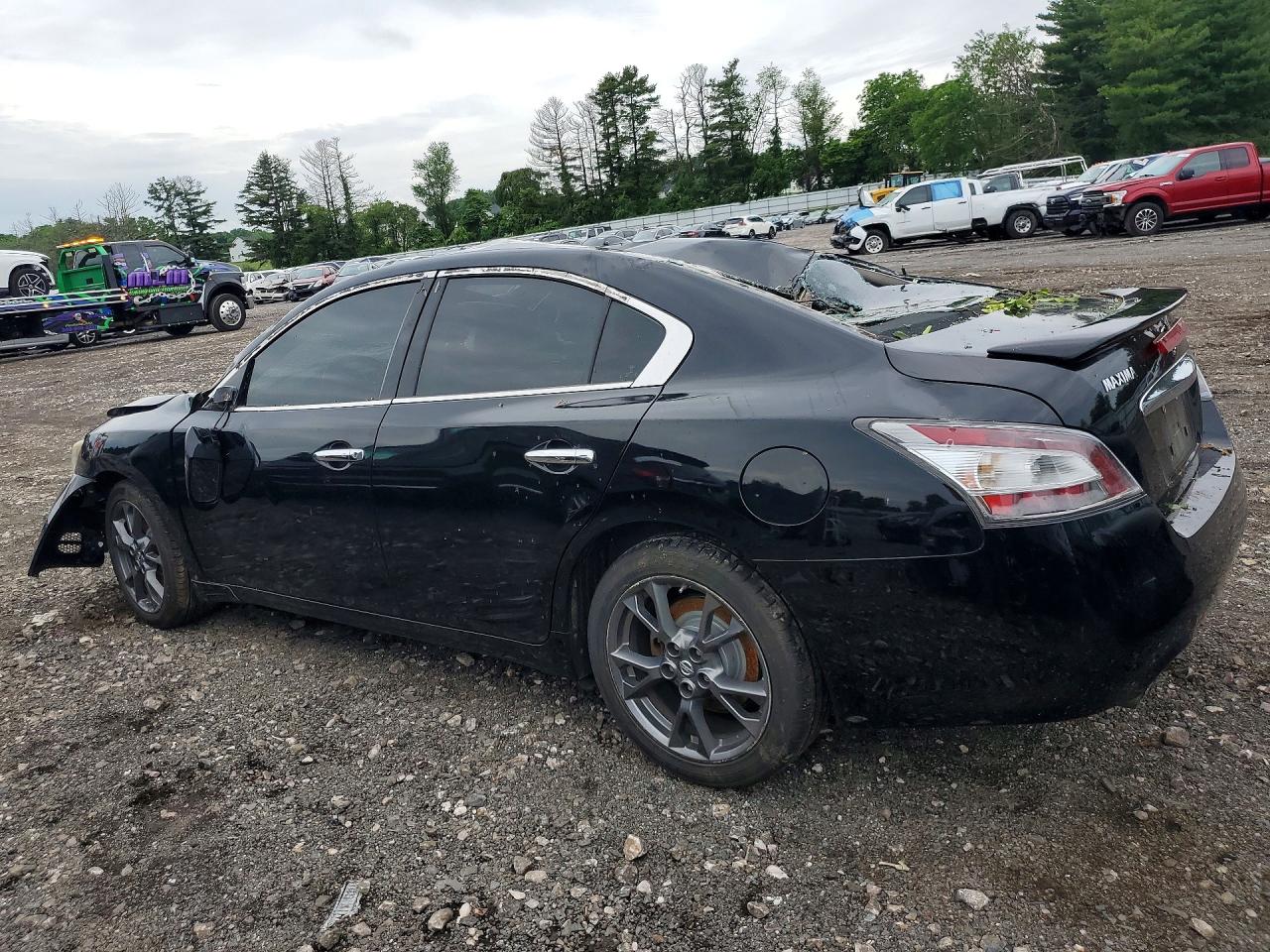 2014 Nissan Maxima 3.5 S Black vin: 1N4AA5AP4EC477990