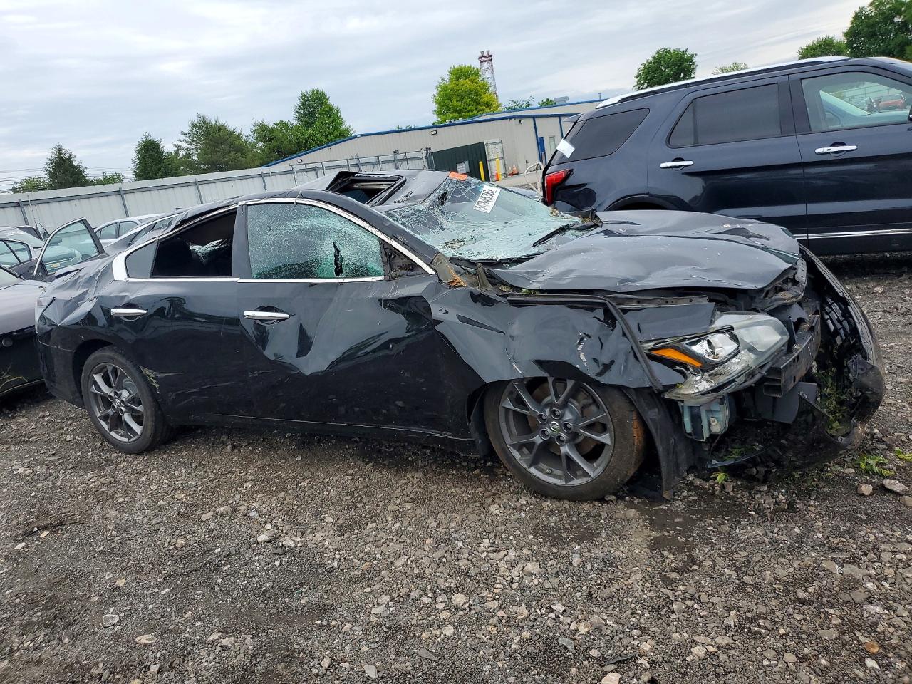 2014 Nissan Maxima 3.5 S Black vin: 1N4AA5AP4EC477990